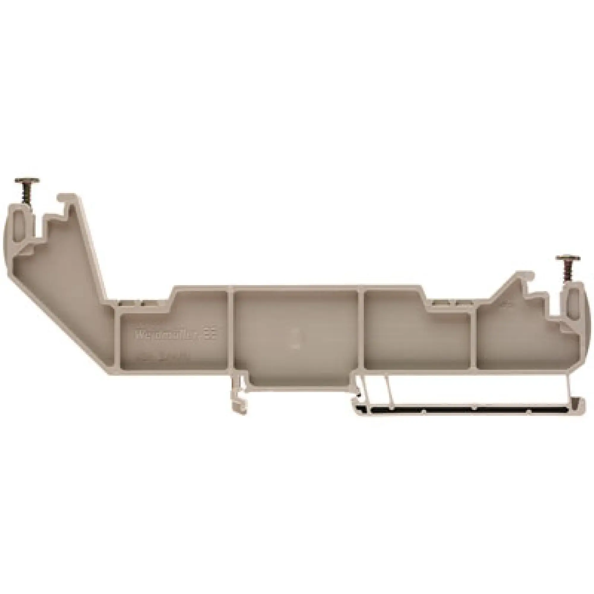 Weidmüller 1715970000 Busbar support, dark beige, 120 °C, Width: 8 mm, V-0, Wemid, Snap-on (img_001)
