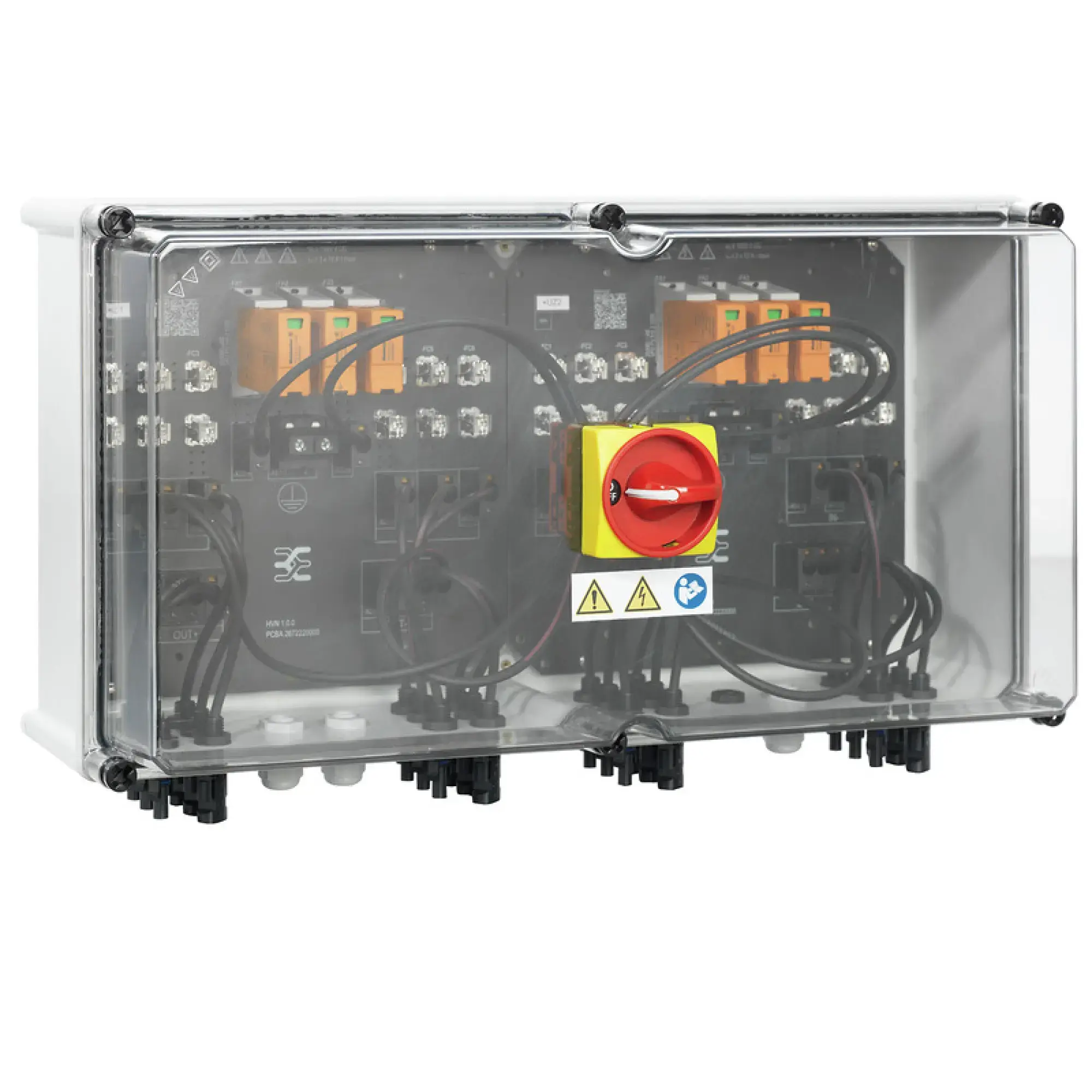 Weidmüller 2683100000 Combiner Box (Photovoltaik), 1000 V, 2 MPP's, 3 Inputs / 3 Outputs per MPP, With fuse holder, Surge protection I / II, Switch disconnector, WM4C (img_001)