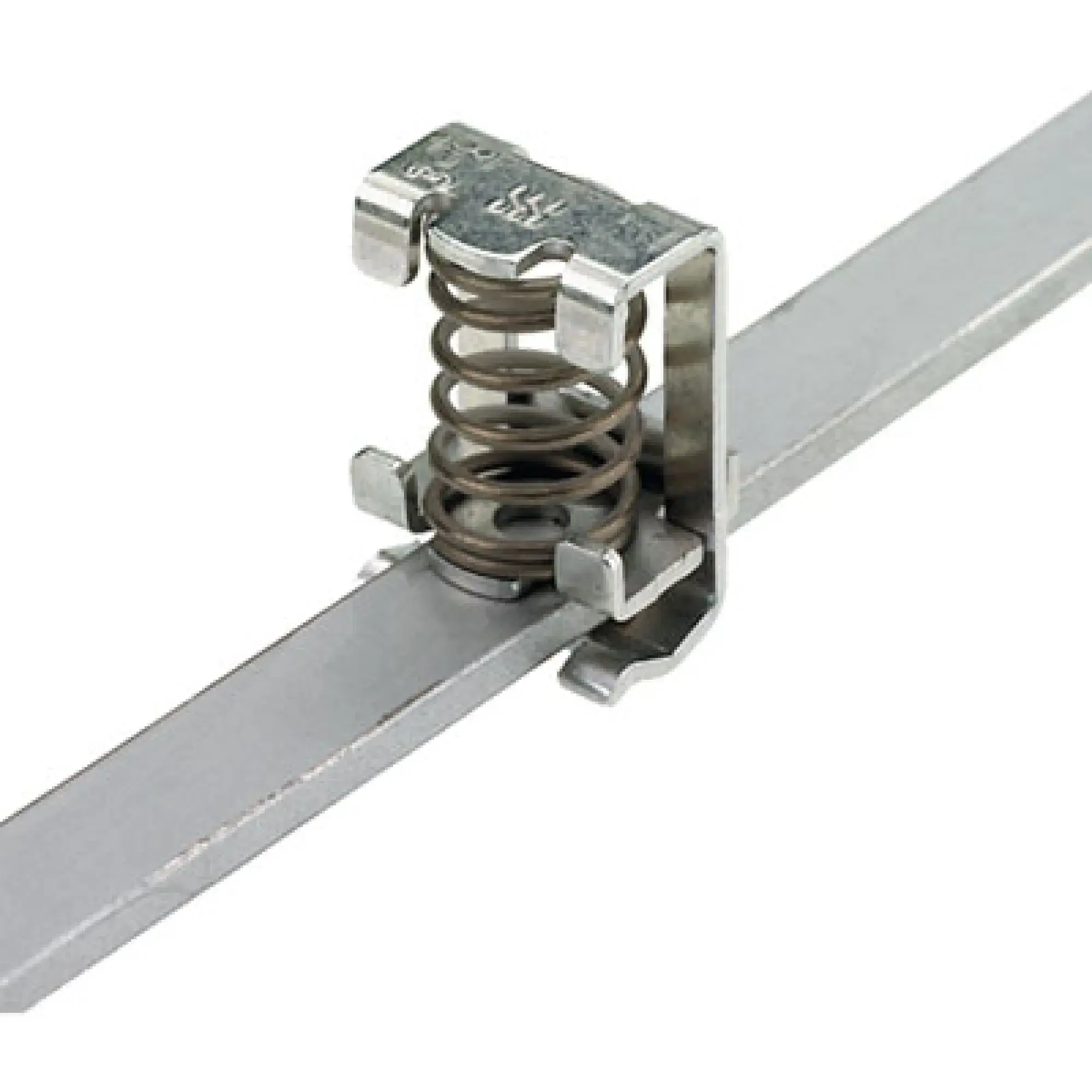 Weidmüller 1600480000 Shield connection terminal, Pitch in mm: 13.00, Cable diameter, max.: 8 mm, Steel, Snap-on, Busbar (img_001)