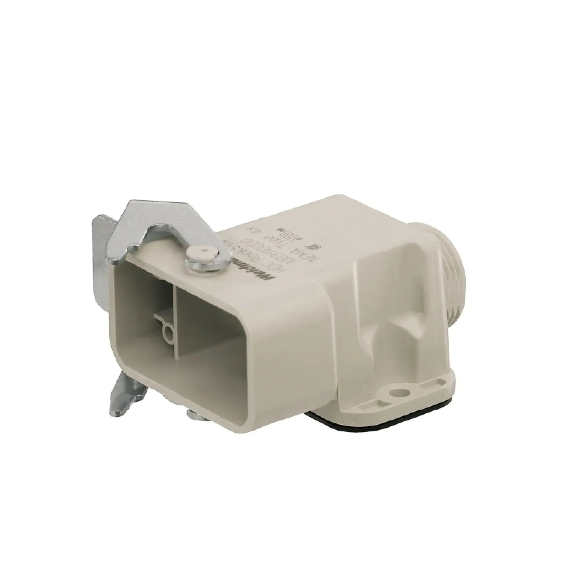 Weidmüller 1003110000 Housing (industry plug-in connectors), Base housing, Side-locking clamp on lower side, Size: HQ, IP65 (in plugged condition) (img_001)