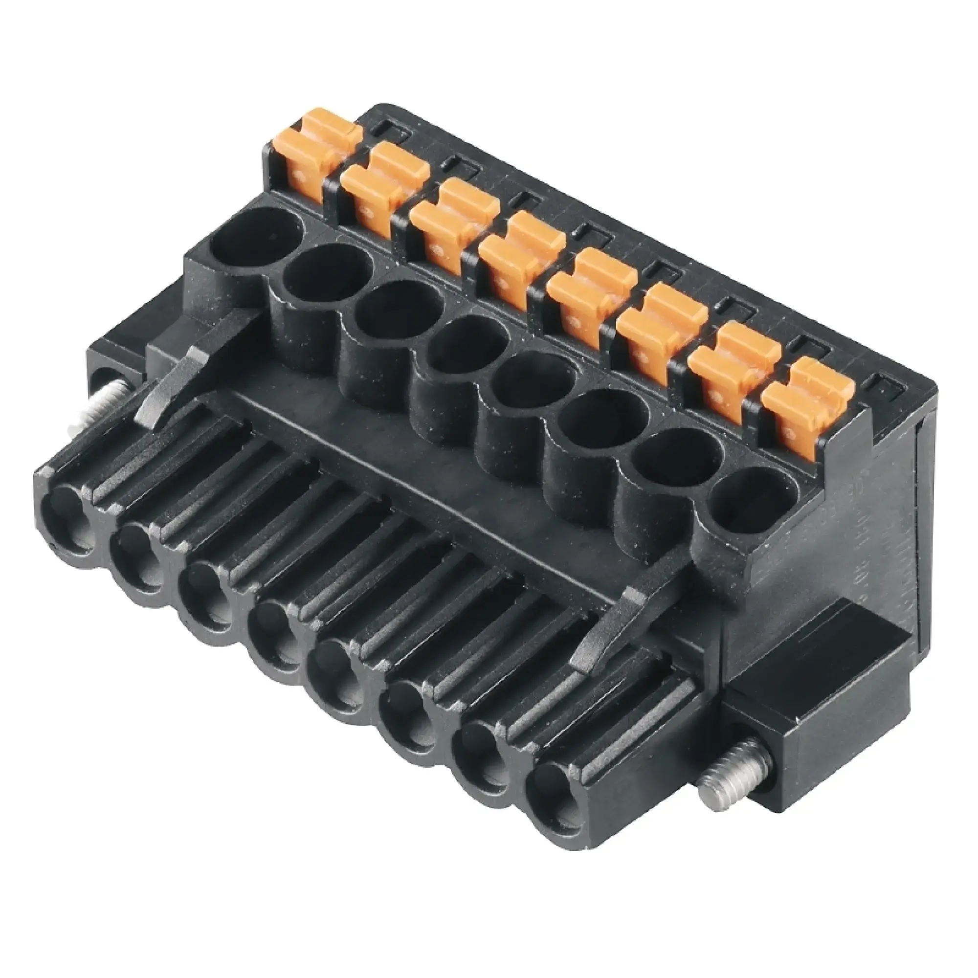 Weidmüller 1000280001 PCB connector (wire connection), 320 V, 24 A, Pitch in mm: 5.08, 3.31 mm², Number of poles: 8, PUSH IN with actuator, Box (img_001)
