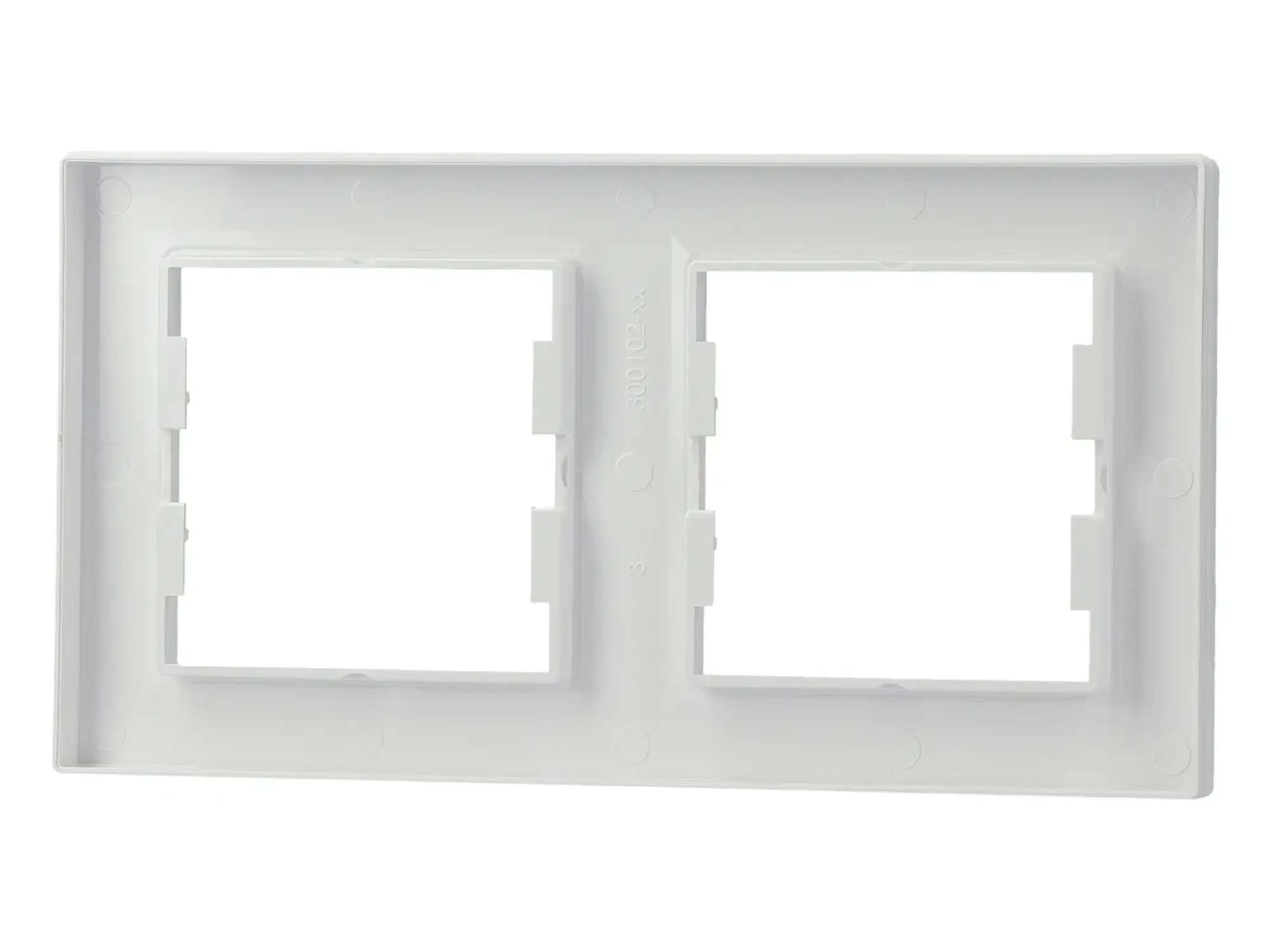 Schneider Electric EPH5800221D 2-Gang Frame Horizontal, white, Asfora (img_012)