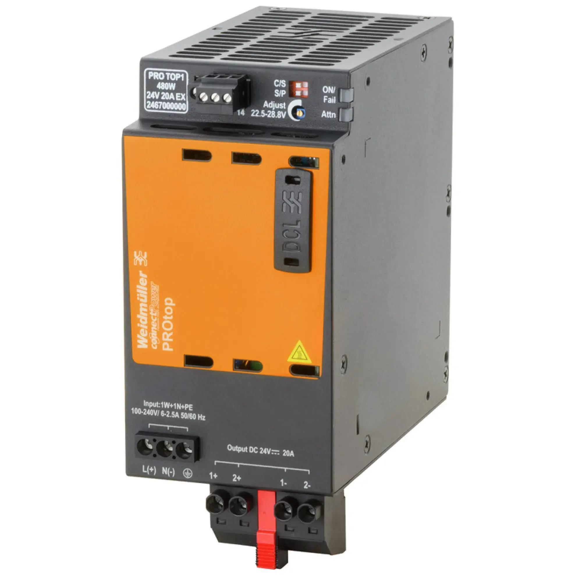 Weidmüller 2467000000 Power supply, 480 W, 20 A @ 60 °C (img_001)