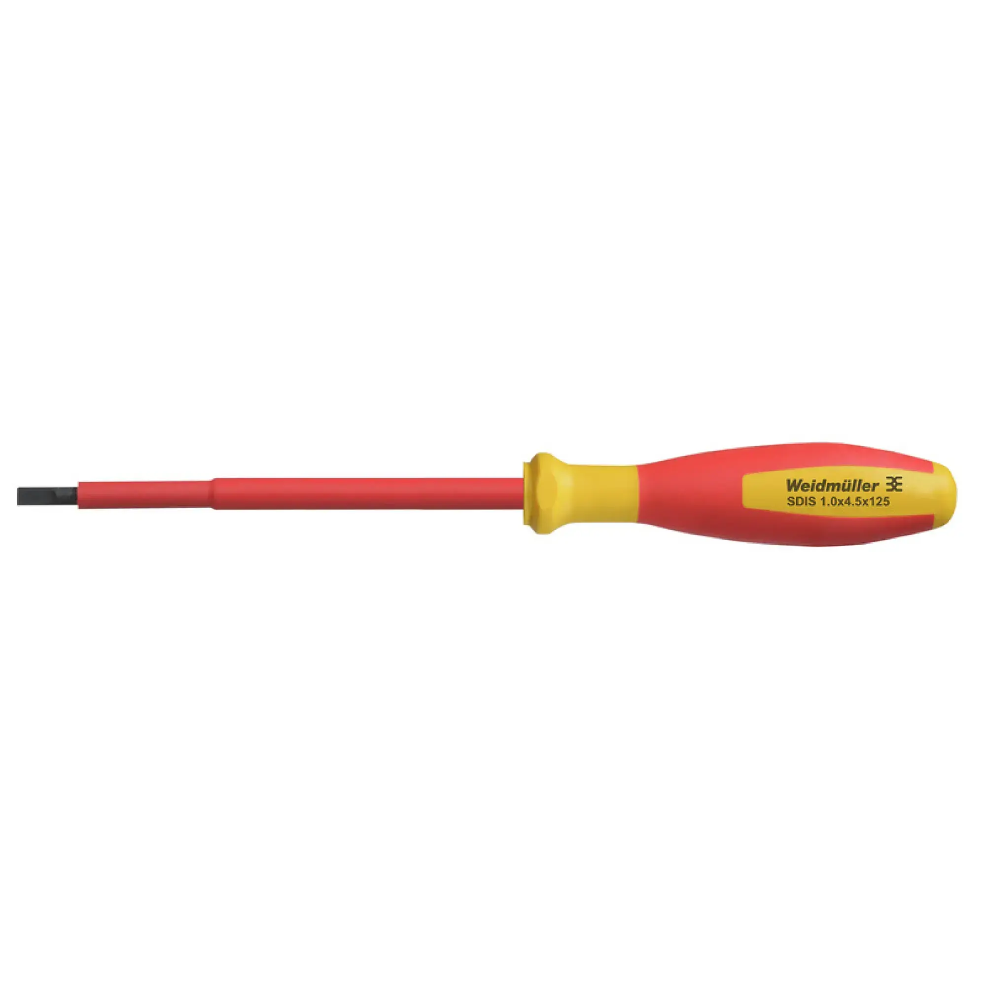 Weidmüller 2749830000 Slotted screwdriver, Blade thickness (A): 1 mm, Blade width (B): 4.5 mm, Blade length: 125 mm, Form: Slotted (img_001)