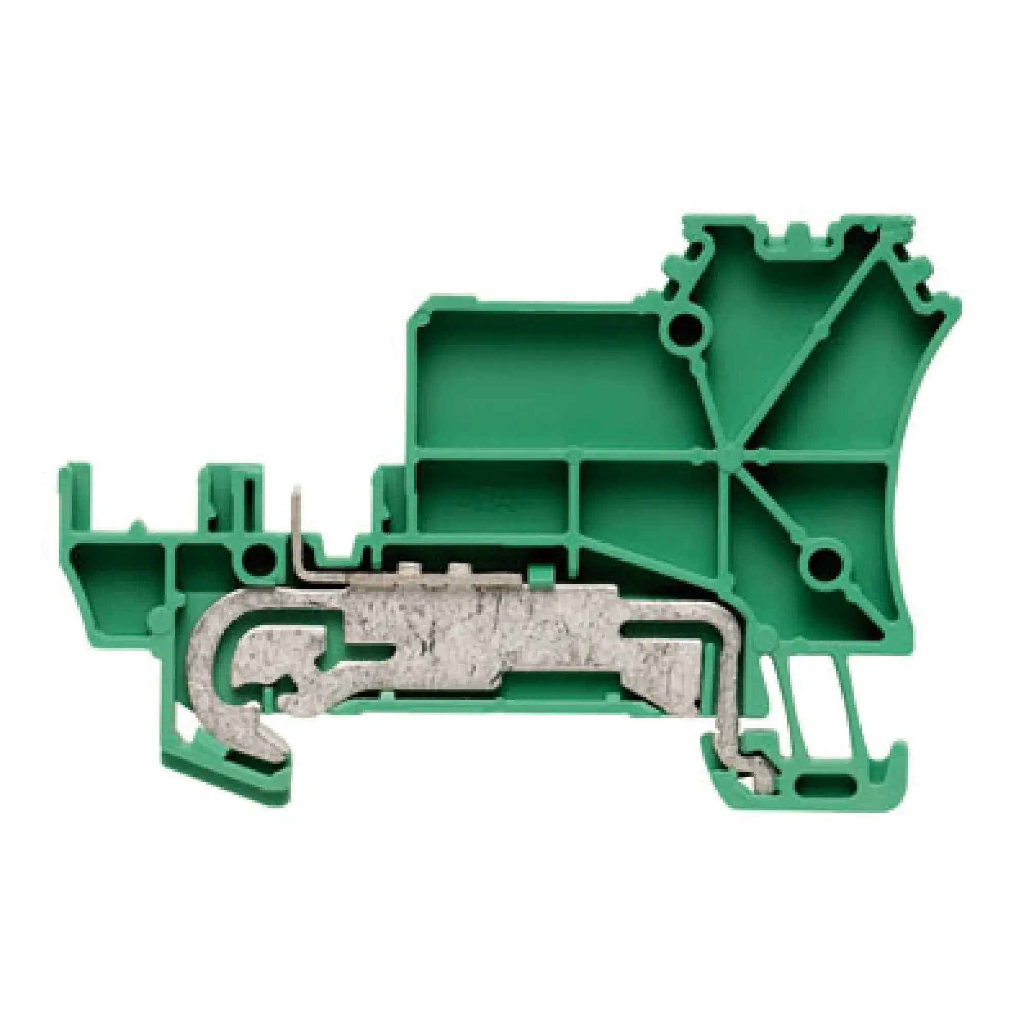 Weidmüller 1652000000 Initiator/actuator terminal, Tension-clamp connection, green, 1.5 mm², 17.5 A, 250 V, Number of connections: 2, Number of levels: 1, TS 35, V-0, Wemid (img_001)