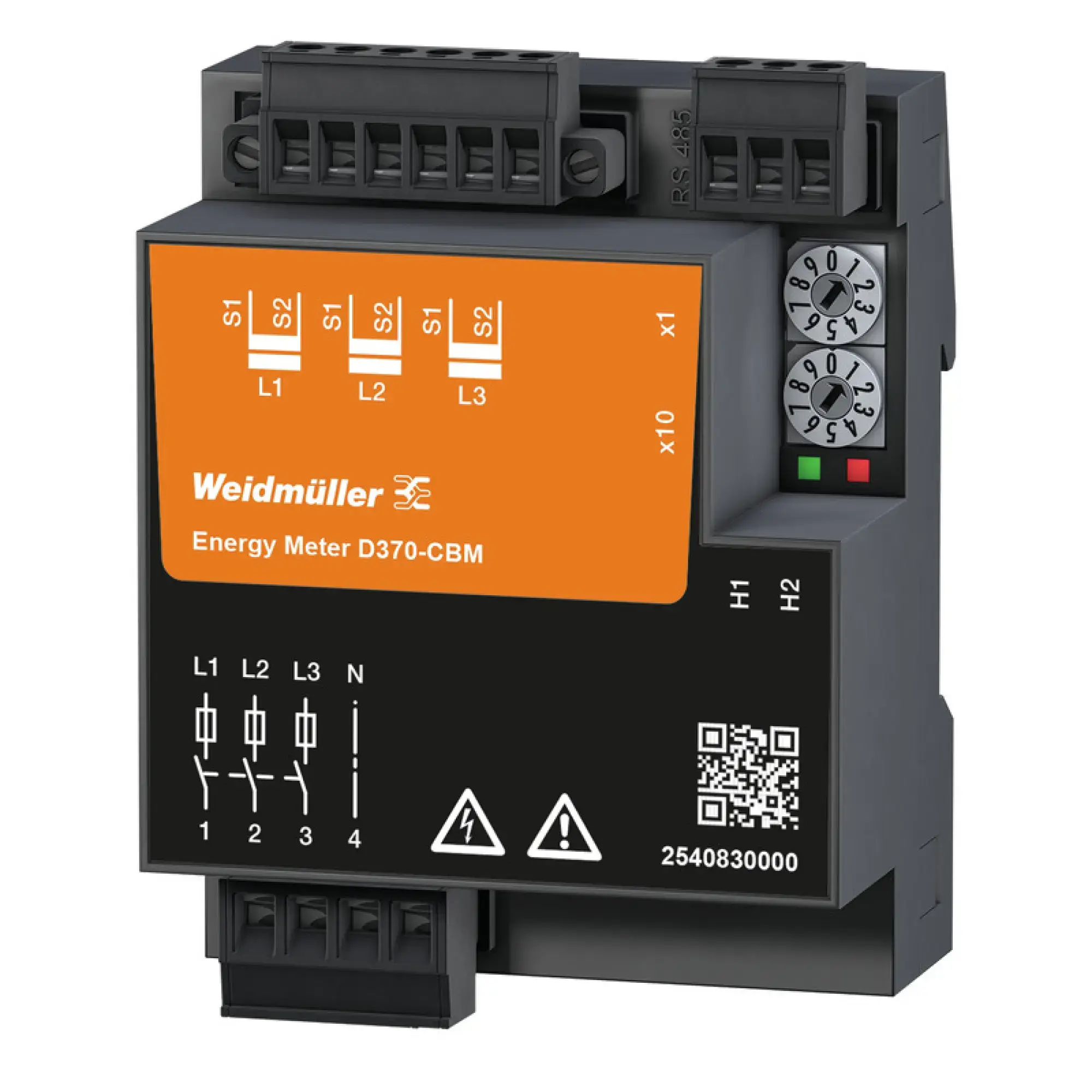 Weidmüller 2540830000 Measuring device electrical quantity, 480 V, Modbus RTU (img_001)