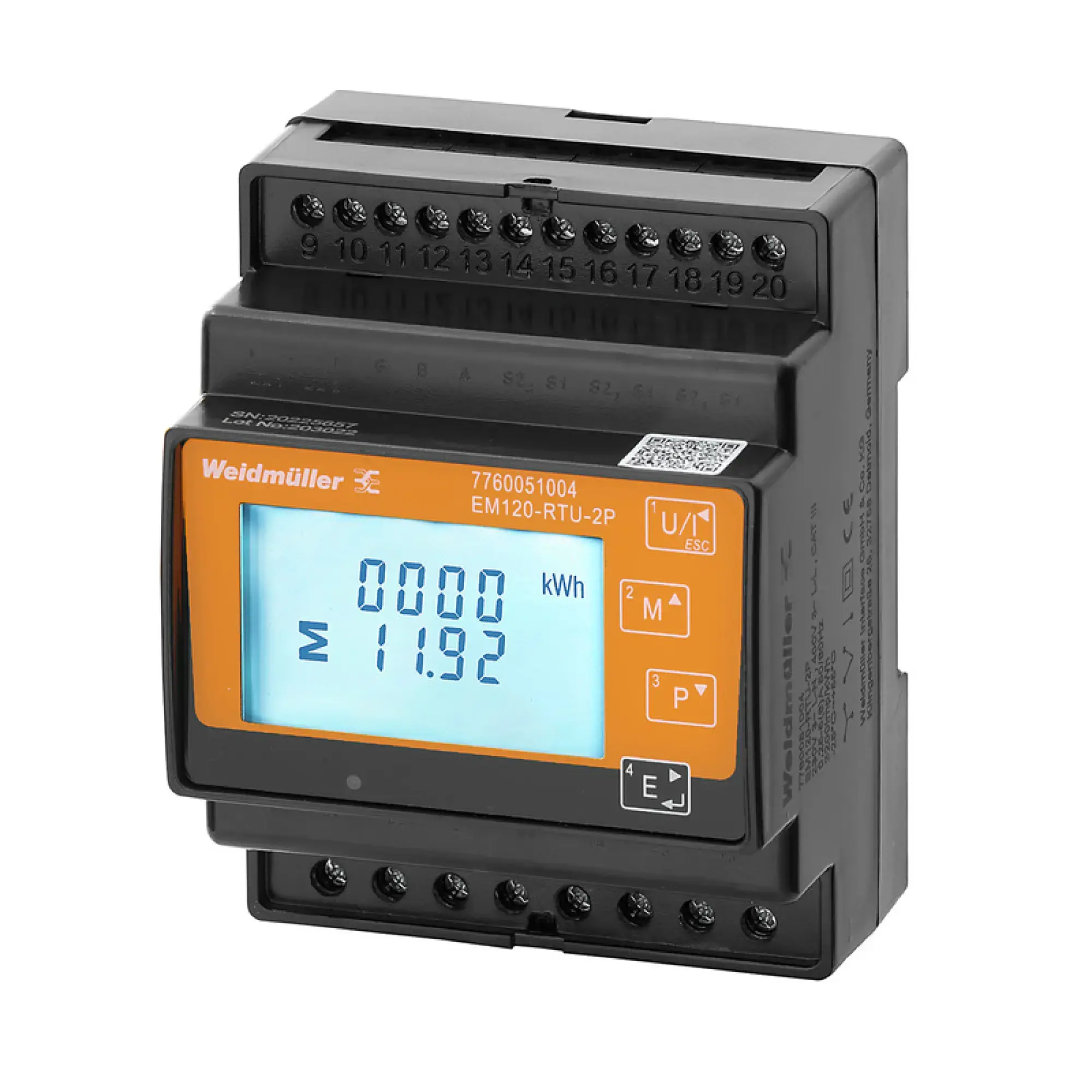 Weidmüller 7760051004 Measuring device electrical quantity, 240…480 V, Modbus RTU (img_001)