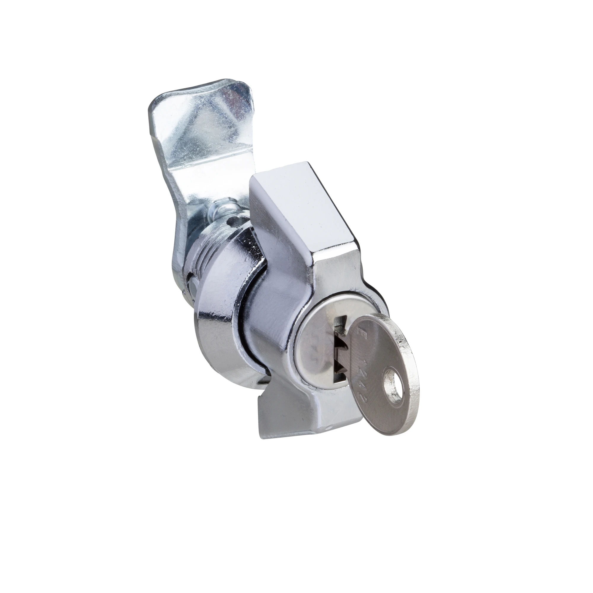 Schneider Electric NSYSTDCSX Replacement. Round Lock, DB 3mm for Spacial S3X Enclosures, Chrome-Plated Zamak (img_001)