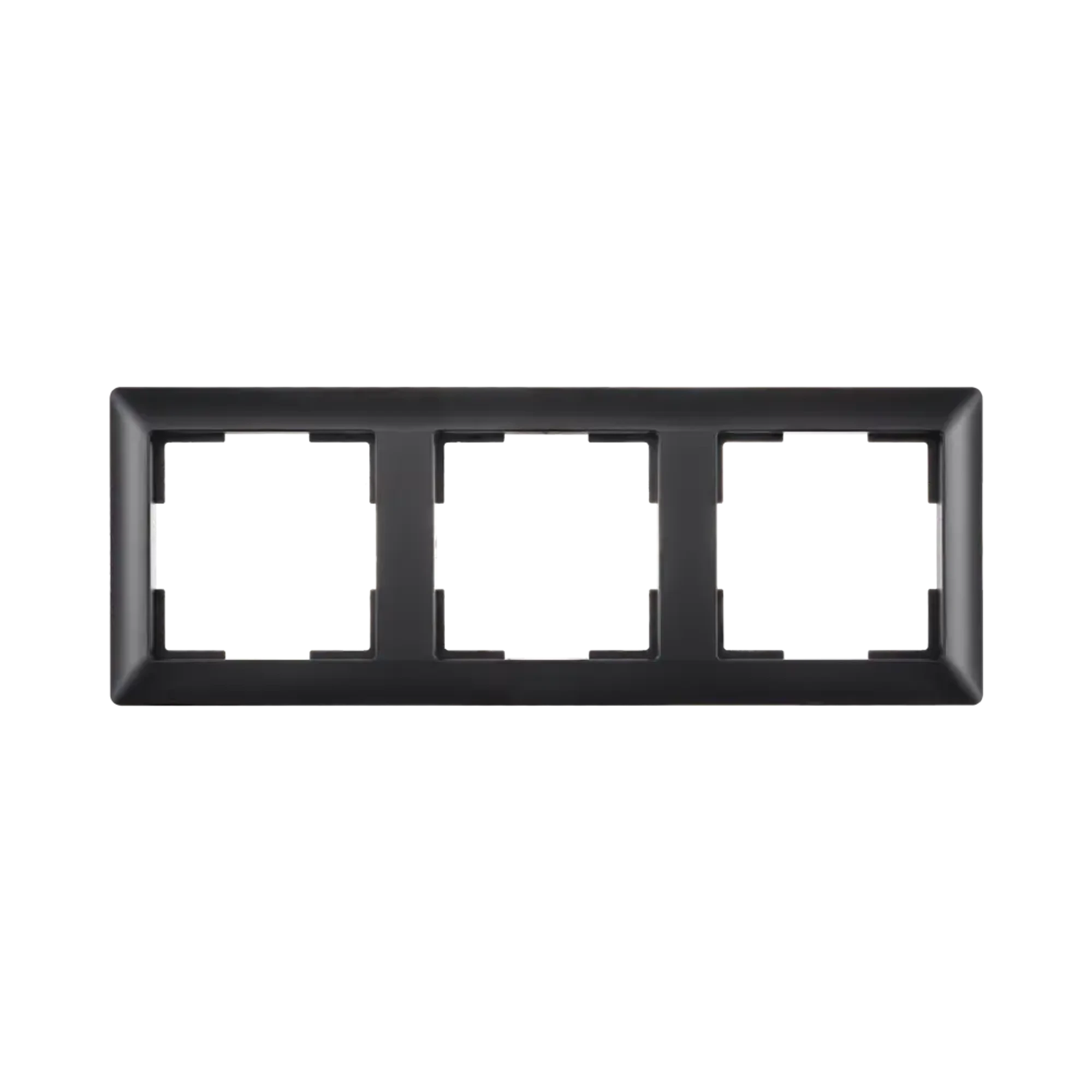 ION INDUSTRIES 80.301.316 3-gang cover frame J1 Matt Black (img_001)