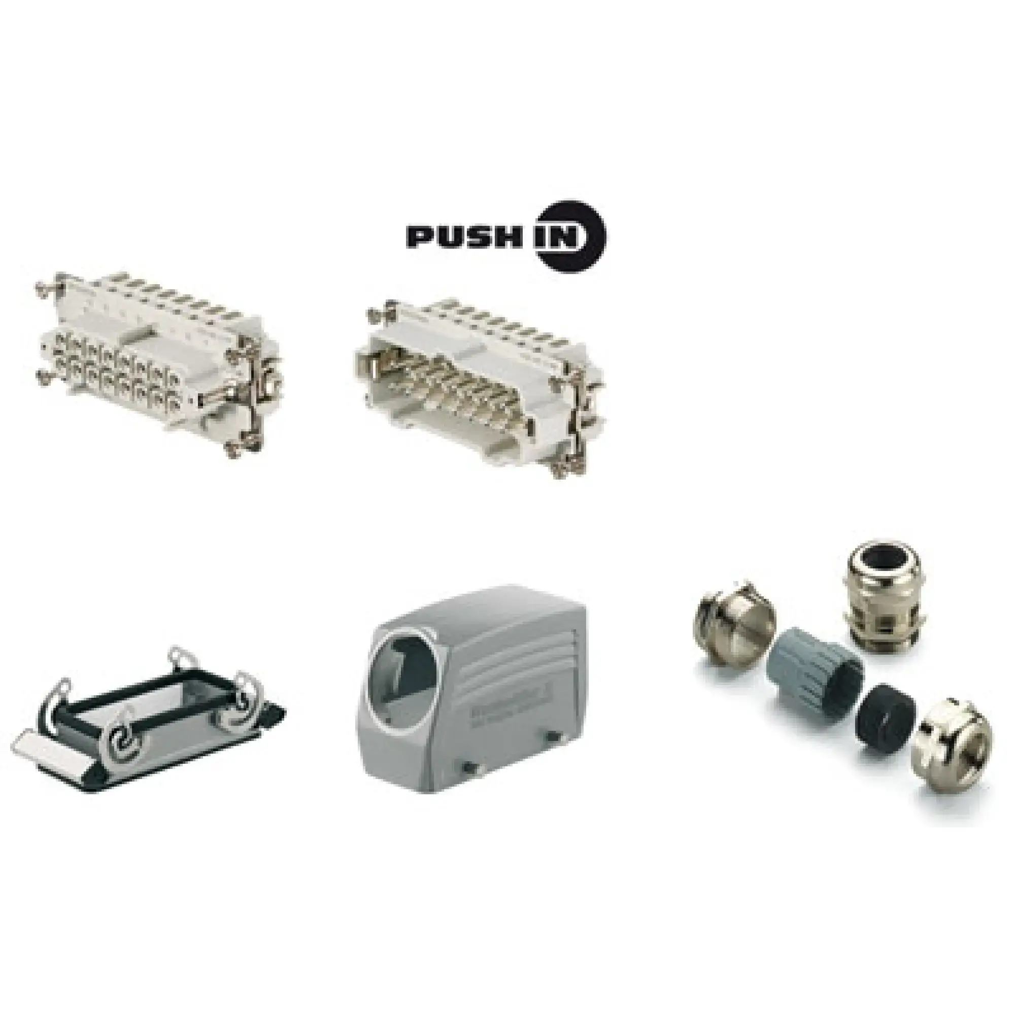 Weidmüller 1027640000 Industrial connectors (set), Series: HE, PUSH IN, Size: 6, Number of poles: 16 (img_001)