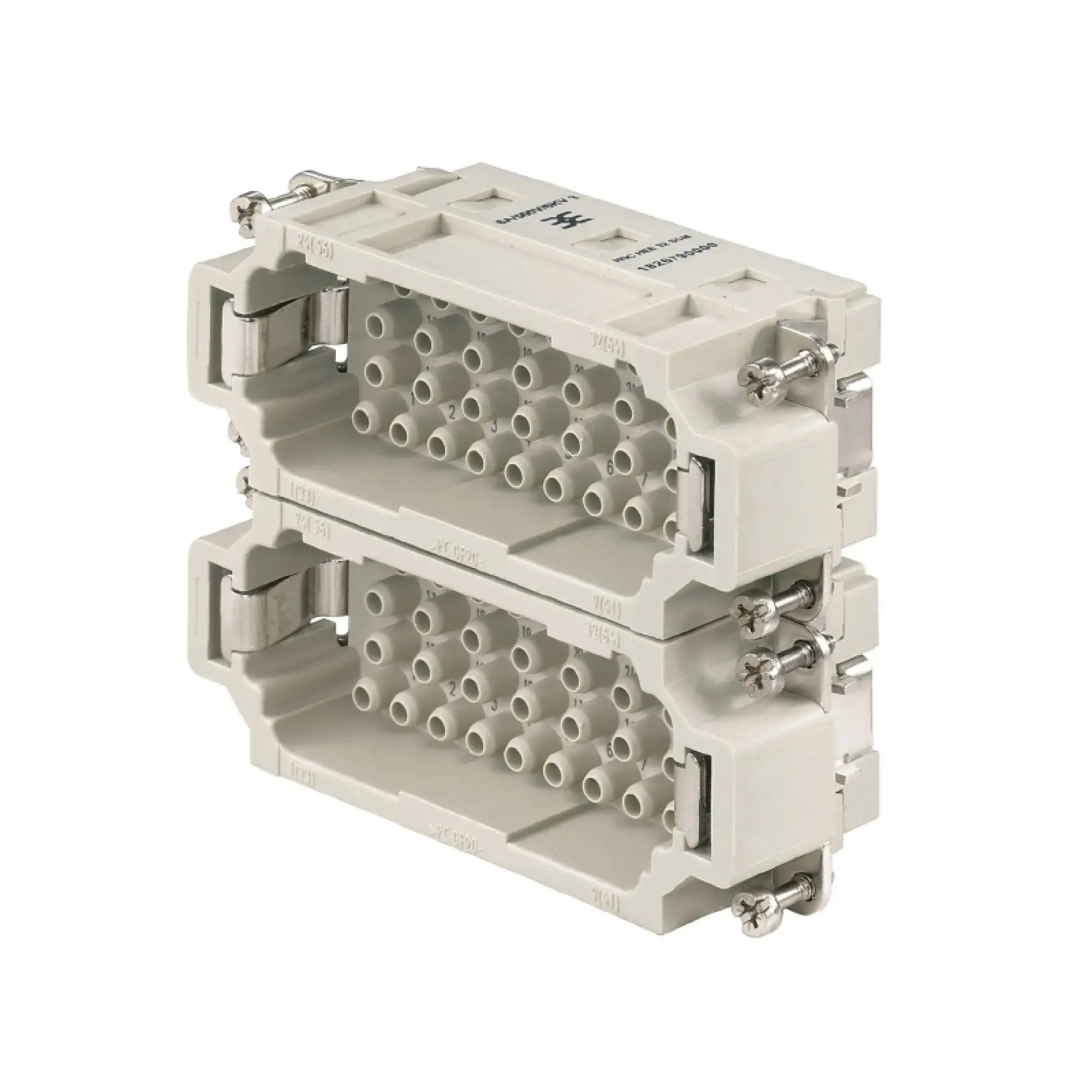 Weidmüller 1018950000 Contact insert (industry plug-in connectors), Male, 500 V, 16 A, Number of poles: 32, Crimp connection, Size: 6 (img_001)