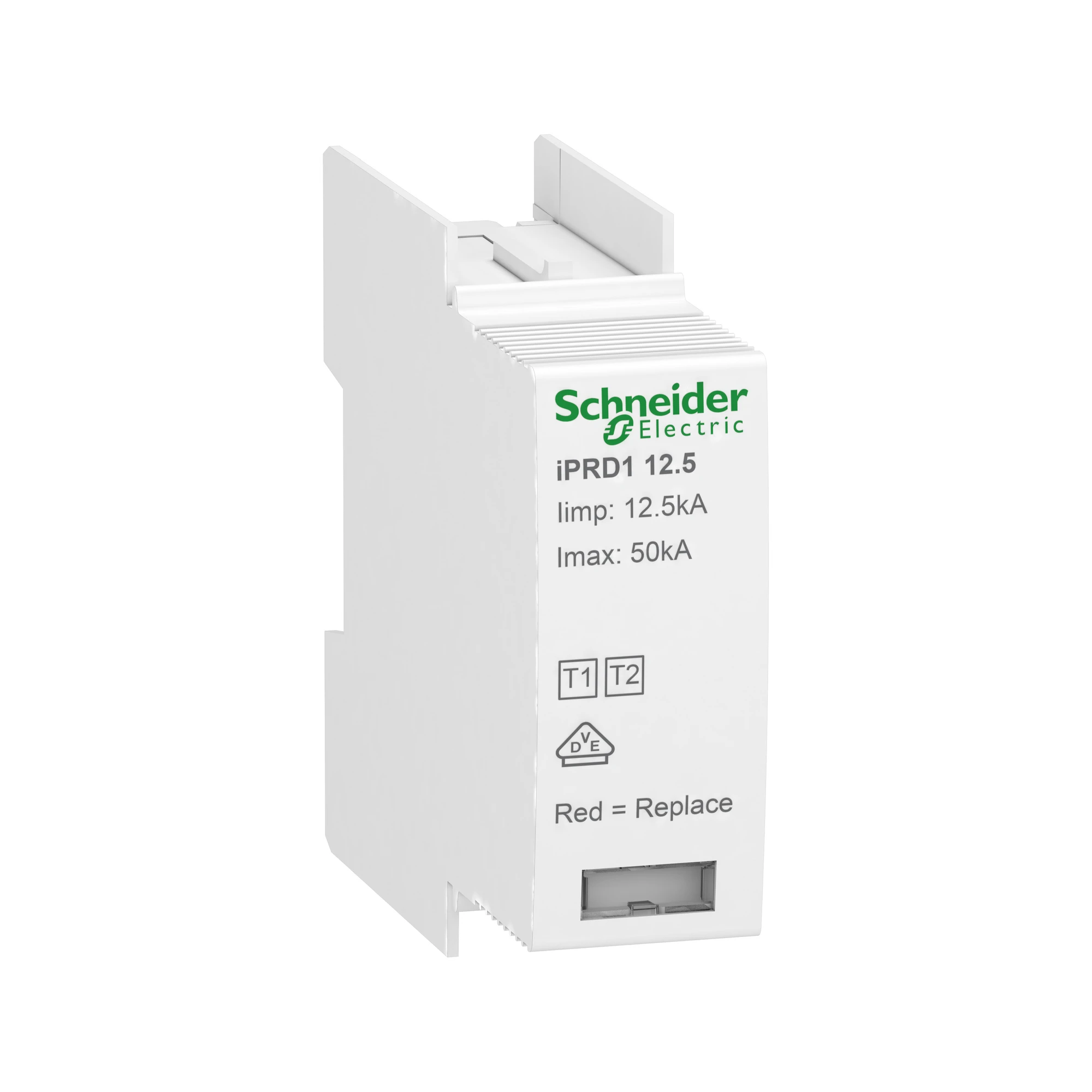 Schneider Electric A9L16082 Replacement Protection Module Acti9 iPRD1 12.5r, Type 1+2, 1P, Imax 50kA (img_001)