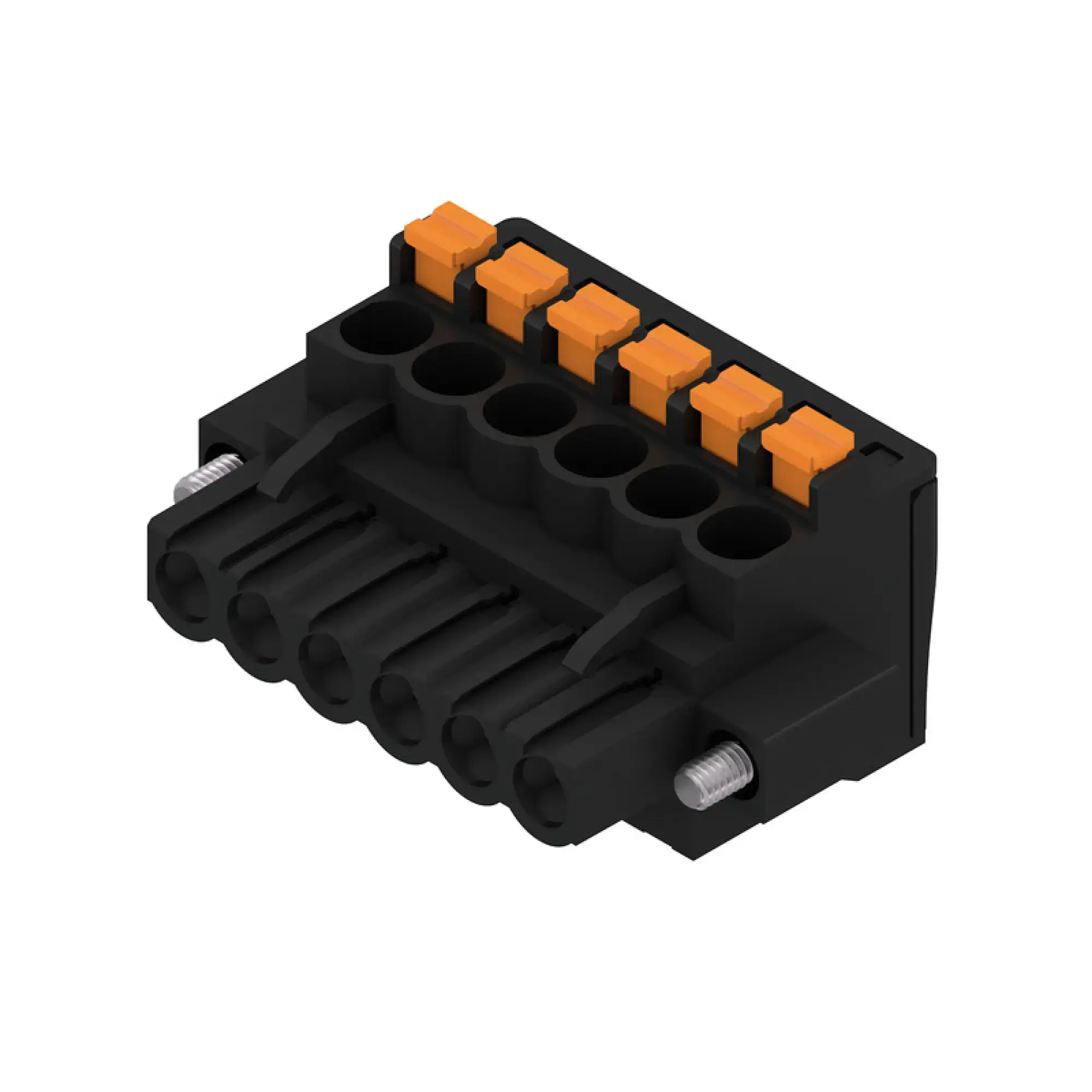 Weidmüller 1000260001 PCB connector (wire connection), 320 V, 24 A, Pitch in mm: 5.08, 3.31 mm², Number of poles: 6, PUSH IN with actuator, Box (img_001)