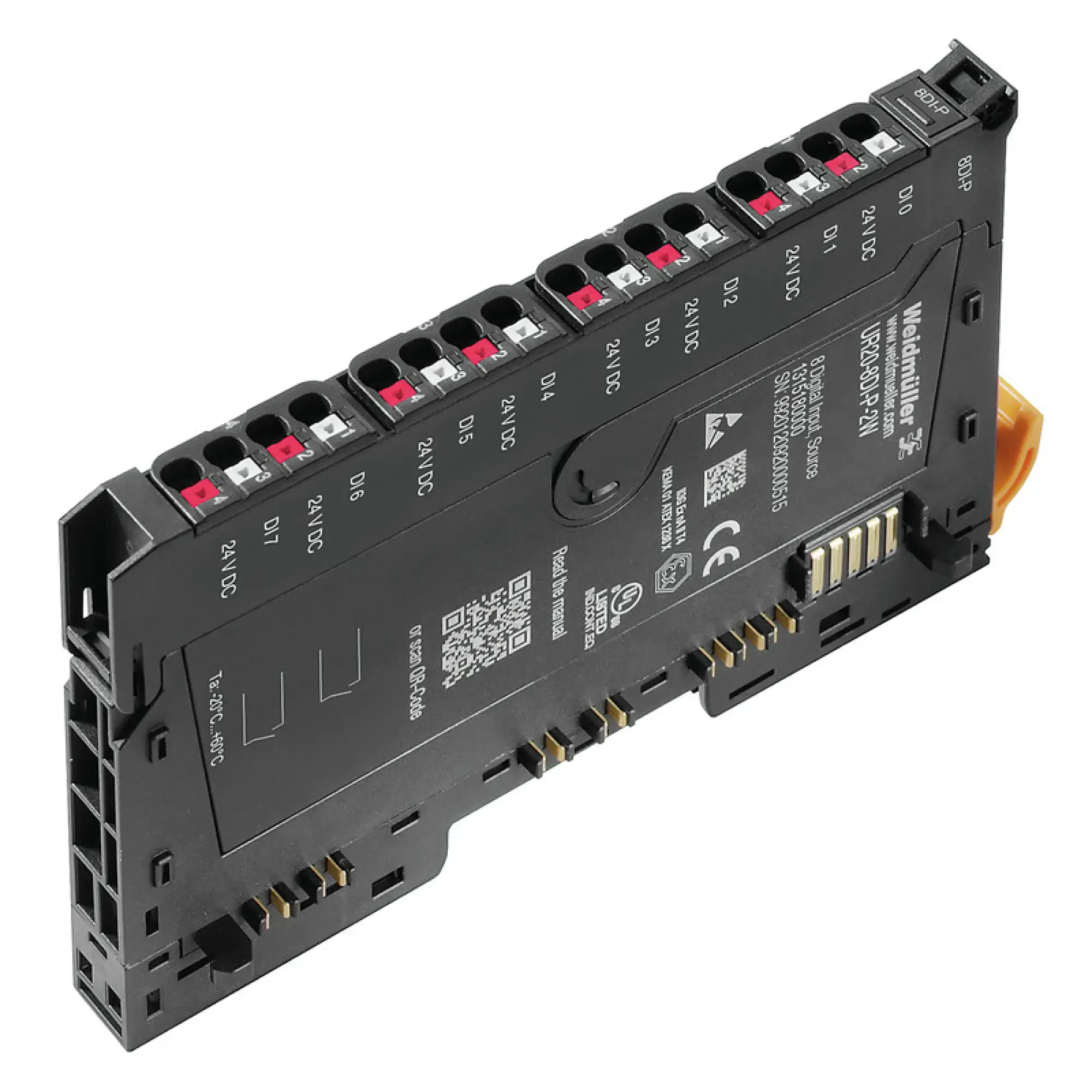 Weidmüller 1315180000 Digital input module (I/O), Digital input module, PUSH IN, 24 V DC +20 %/ -15 %, via the system bus, -20 °C ... +60 °C (img_001)