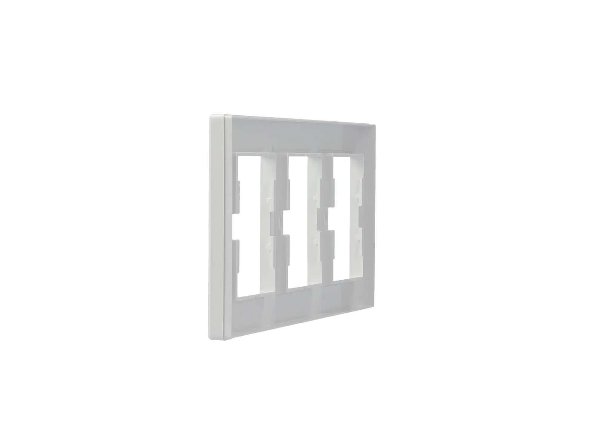 Schneider Electric EPH5800321D 3-Gang Frame Horizontal, white, Asfora (img_006)