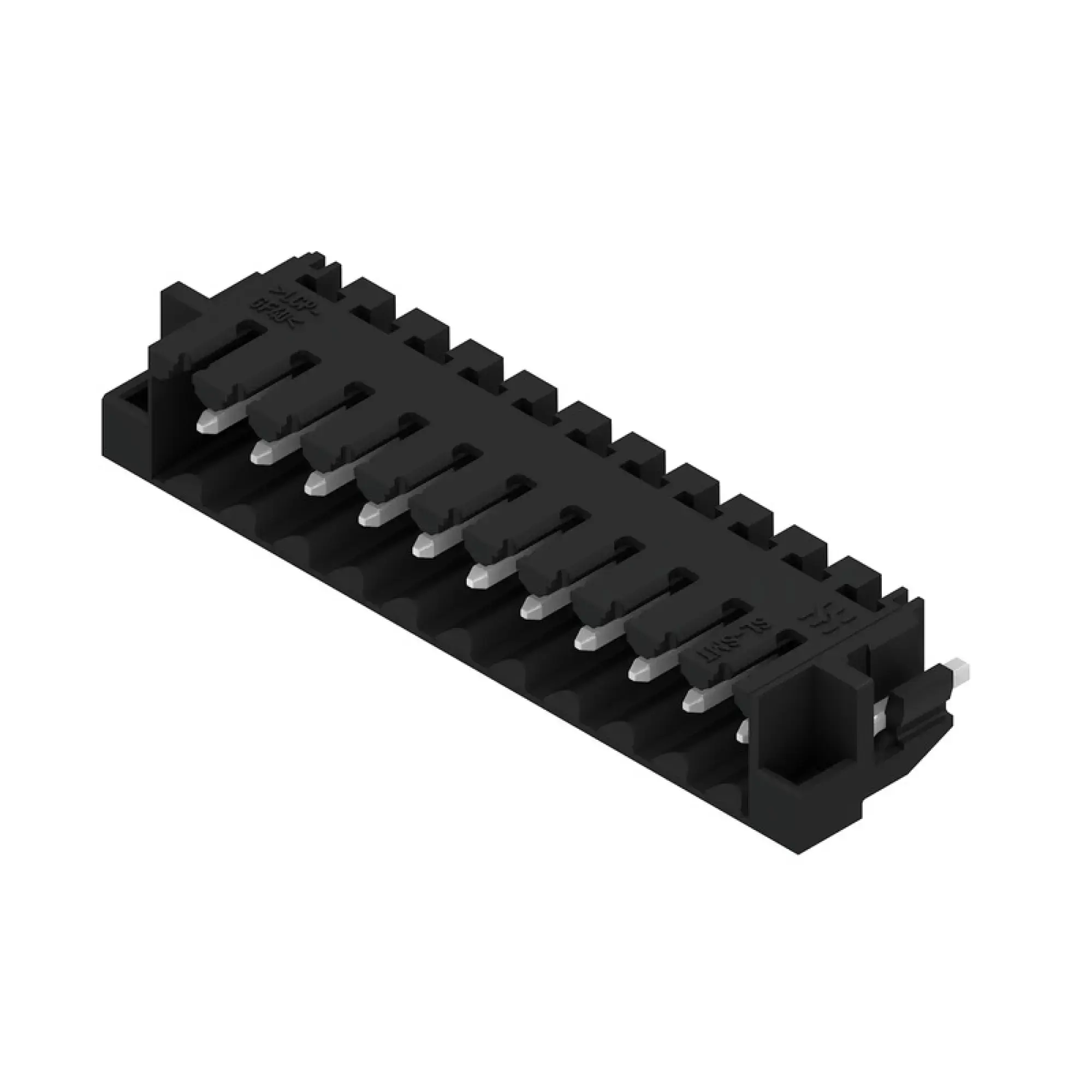Weidmüller 1000660000 PCB connector (board connection), 160 V, 15 A, Pitch in mm: 3.50, Number of poles: 11, THT/THR solder connection, Box (img_001)