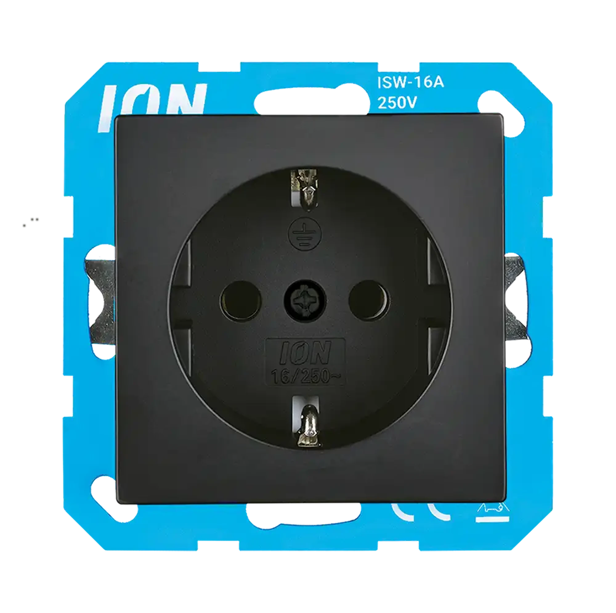 ION INDUSTRIES 10.300.216 Socket outlet with touch guard V1/J1 Matt Black (img_001)