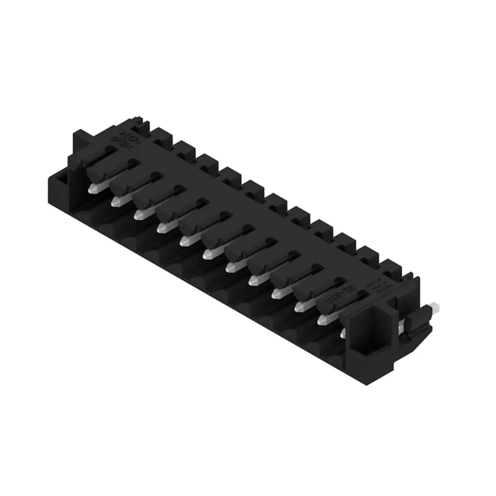 Weidmüller 1000670000 PCB connector (board connection), 160 V, 15 A, Pitch in mm: 3.50, Number of poles: 12, THT/THR solder connection, Box (img_001)