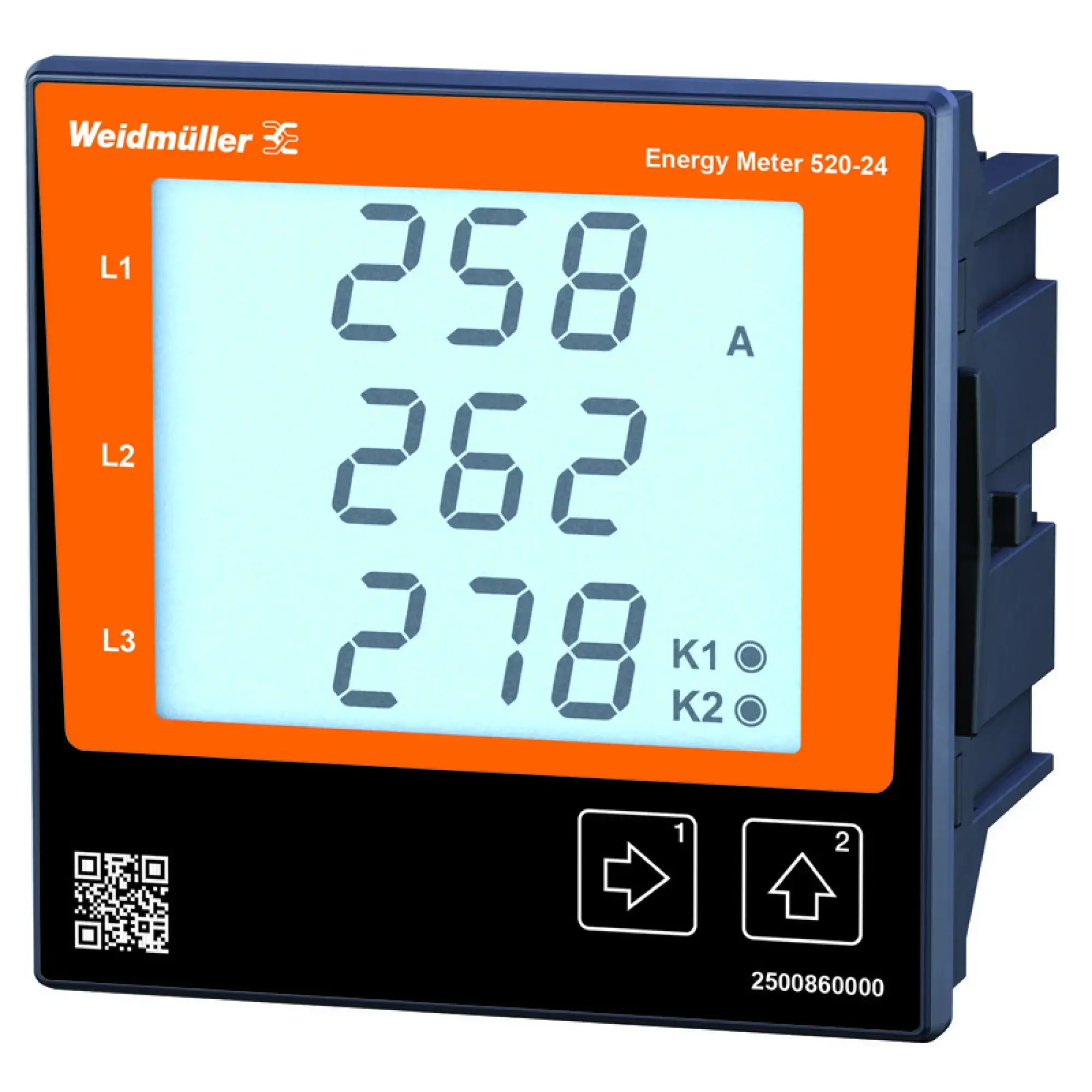 Weidmüller 2500860000 Measuring device electrical quantity, 480 V, Modbus RTU (img_001)