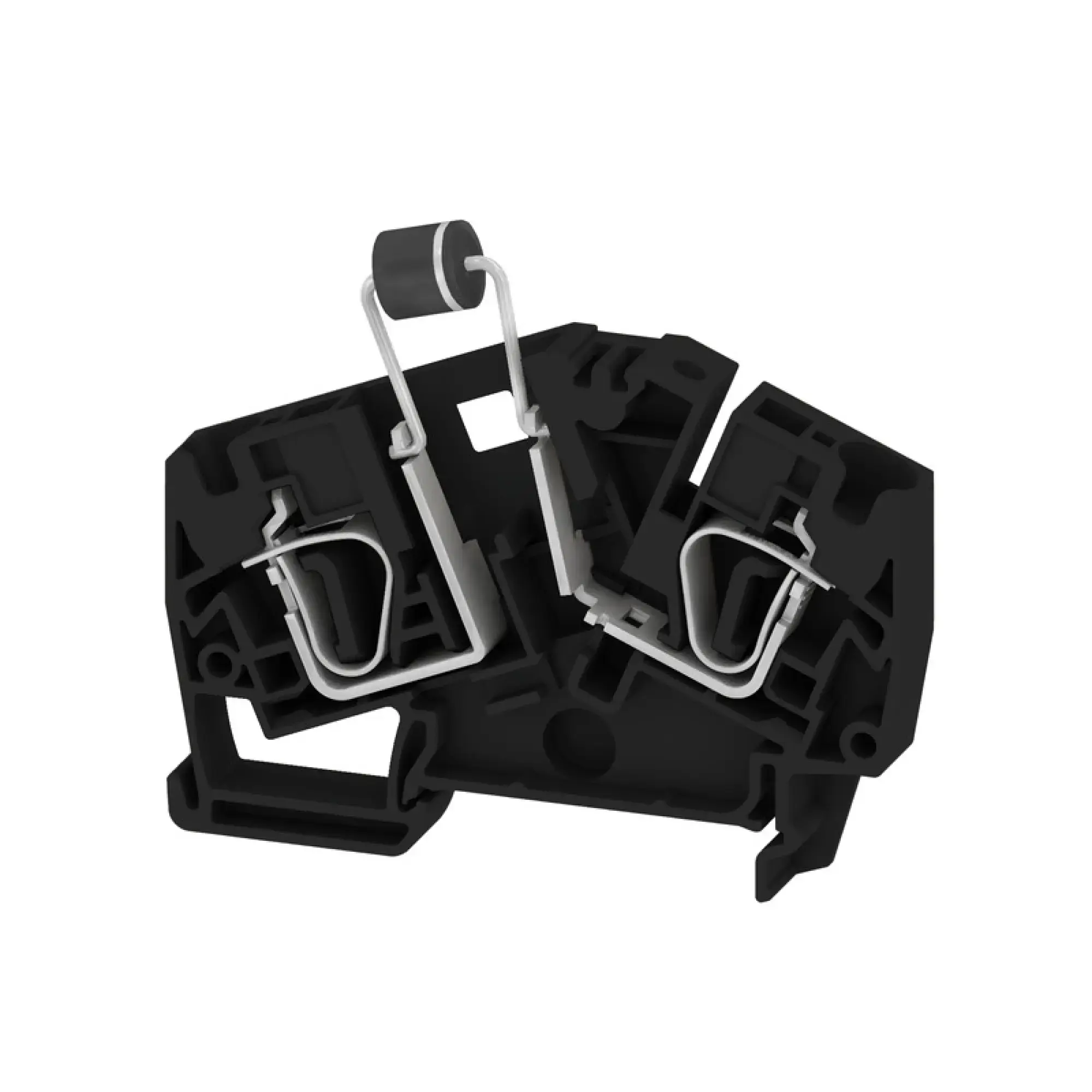 Weidmüller 1121120000 Component terminal block, Tension-clamp connection, graphite black, 6 mm², 1000 V, 1000 V, Number of connections: 2, Number of levels: 1, TS 35, V-0, (img_001)