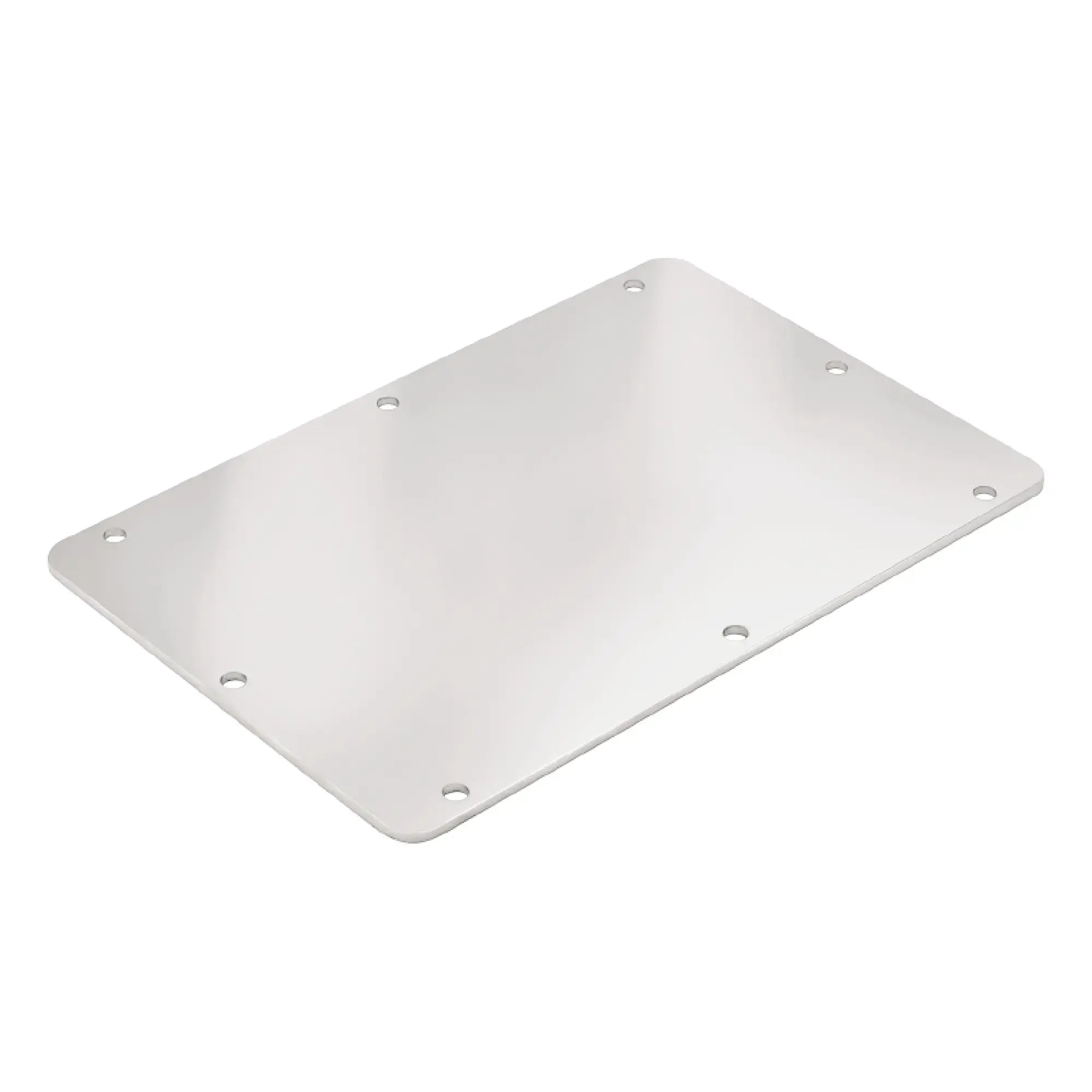 Weidmüller 1280940000 Flange plate, Klippon TB (Terminal Box), straight, 167 x 204 x 3 mm, Gland plates: left, right, Stainless steel 1.4404, electropolished, silver (img_001)