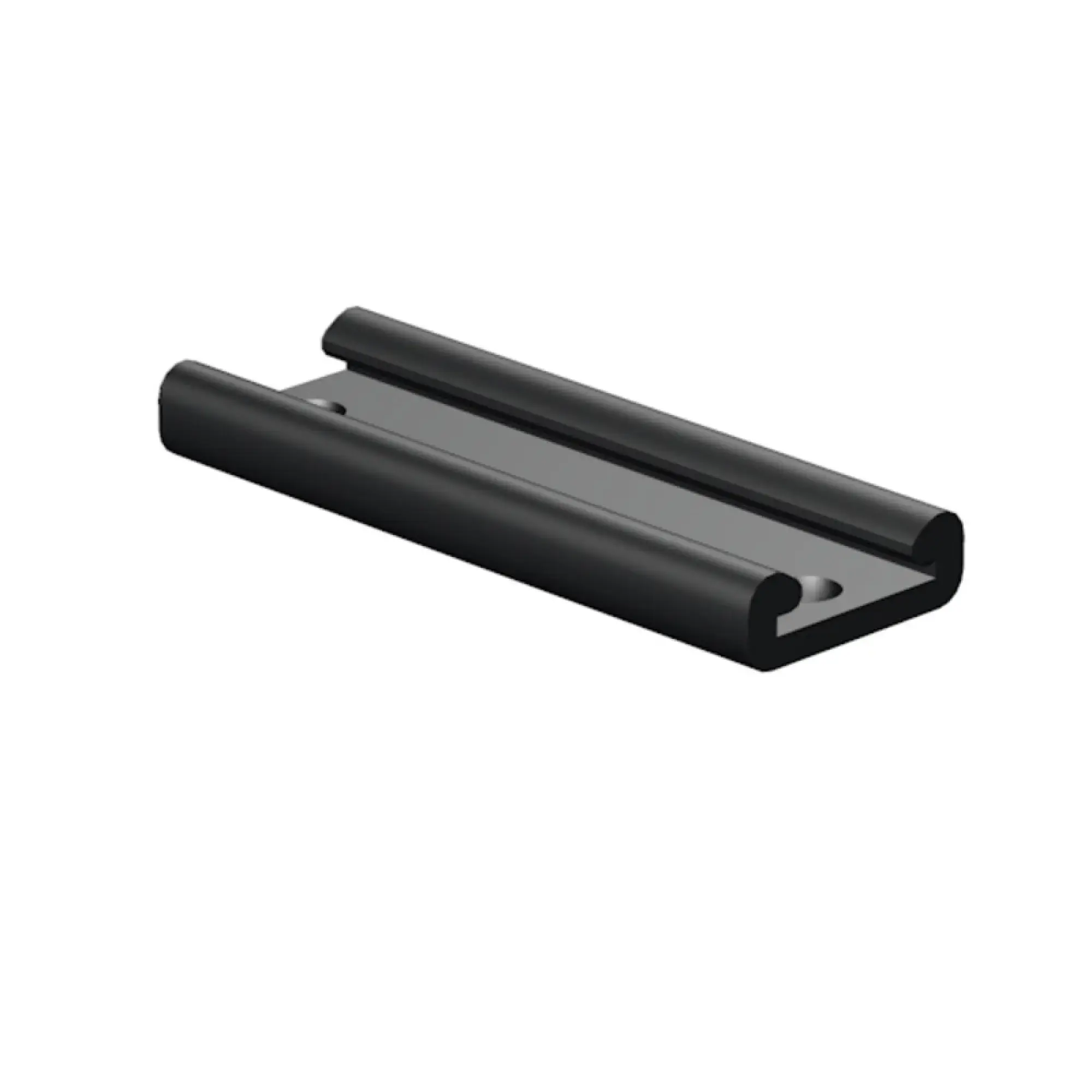 Weidmüller 0138900000 Device marking holder, Width: 17 mm, black, PVC, UL 94 flammability rating: V-0, Operating temperature range: -20...80 °C (img_001)