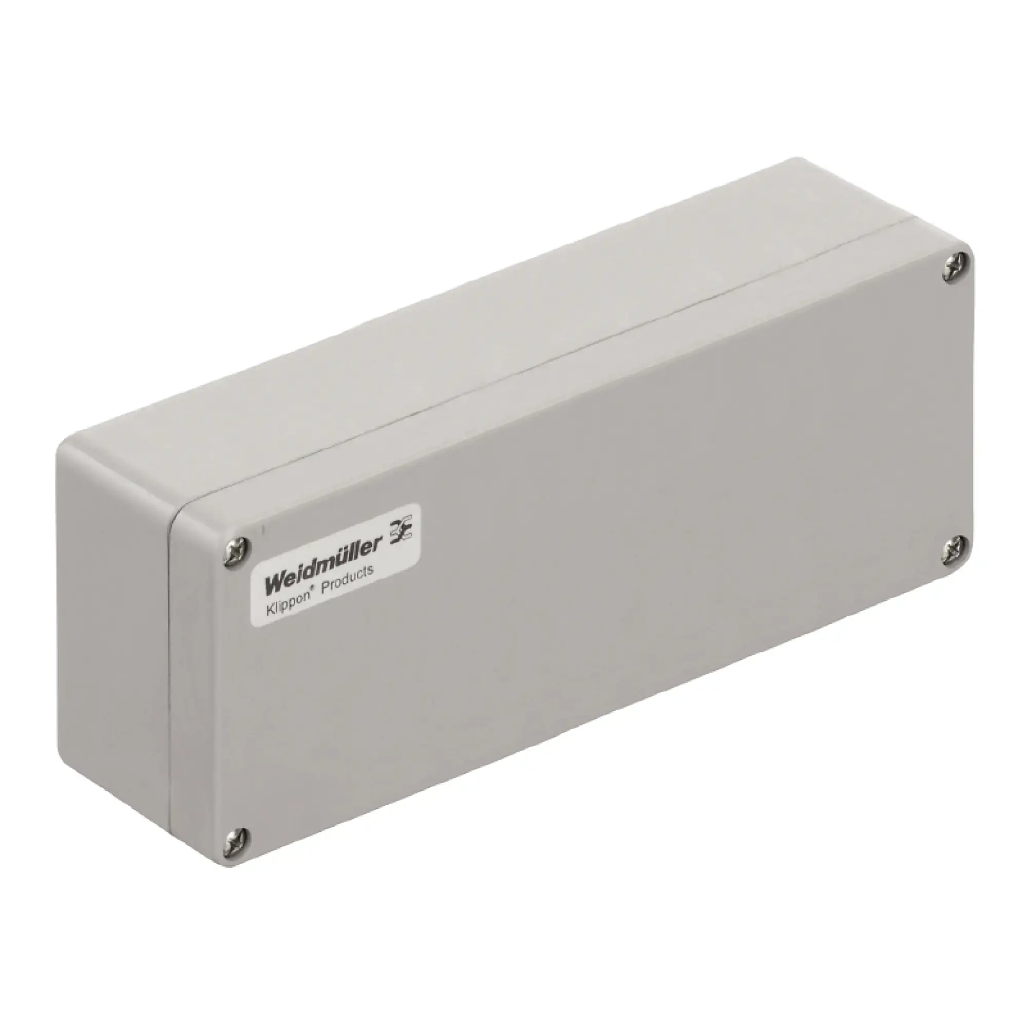 Weidmüller 1305850000 Plastic housing, Klippon POK (polyester empty enclosure), 230 x 75 x 56 mm, Gland plates: , Glass fibre-reinforced polyester, untreated, polished, Sil (img_001)