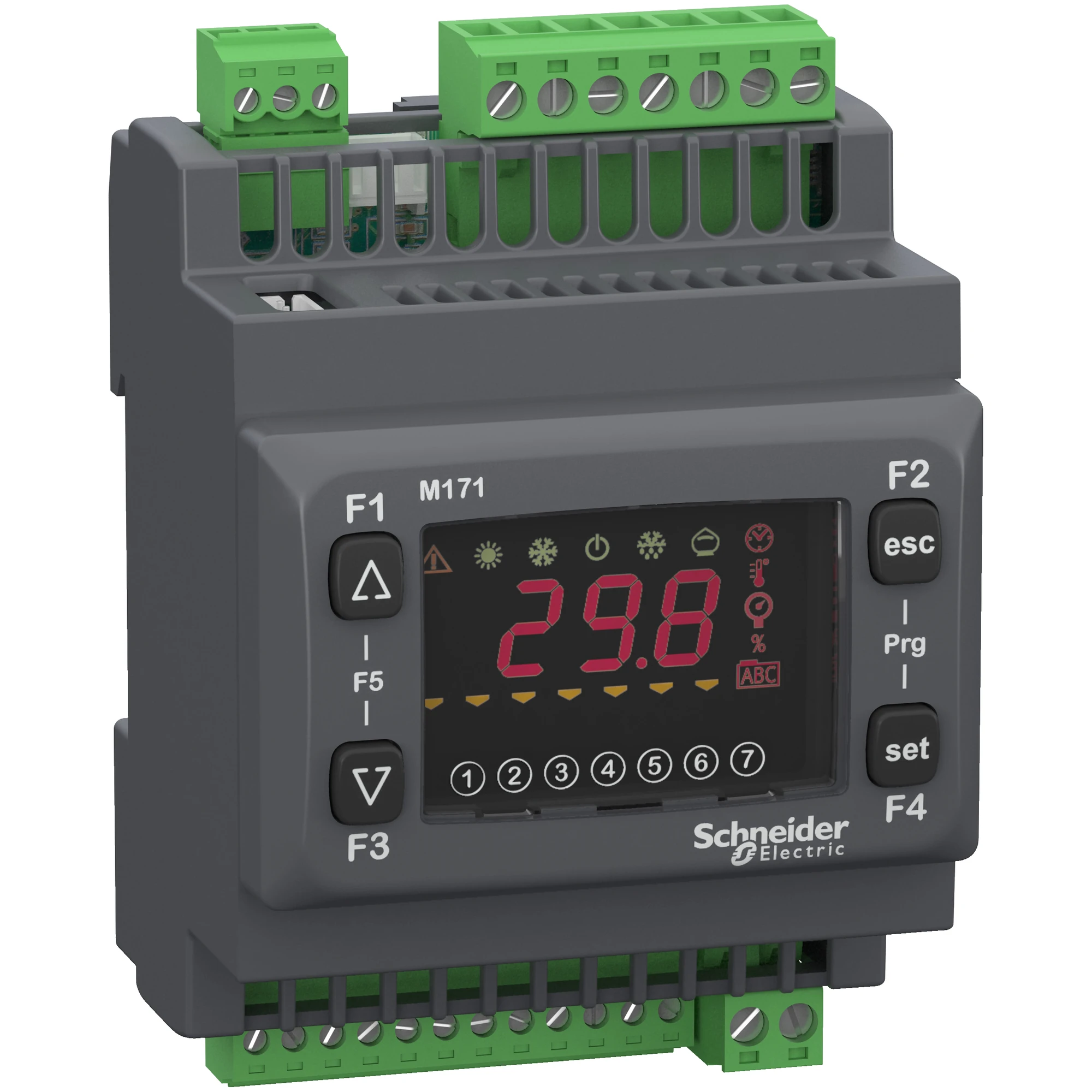 Schneider Electric TM171OD14R PLC Controller, Modicon M171 Optimized, Display, 14 I/O, 100 to 240 VAC (img_001)