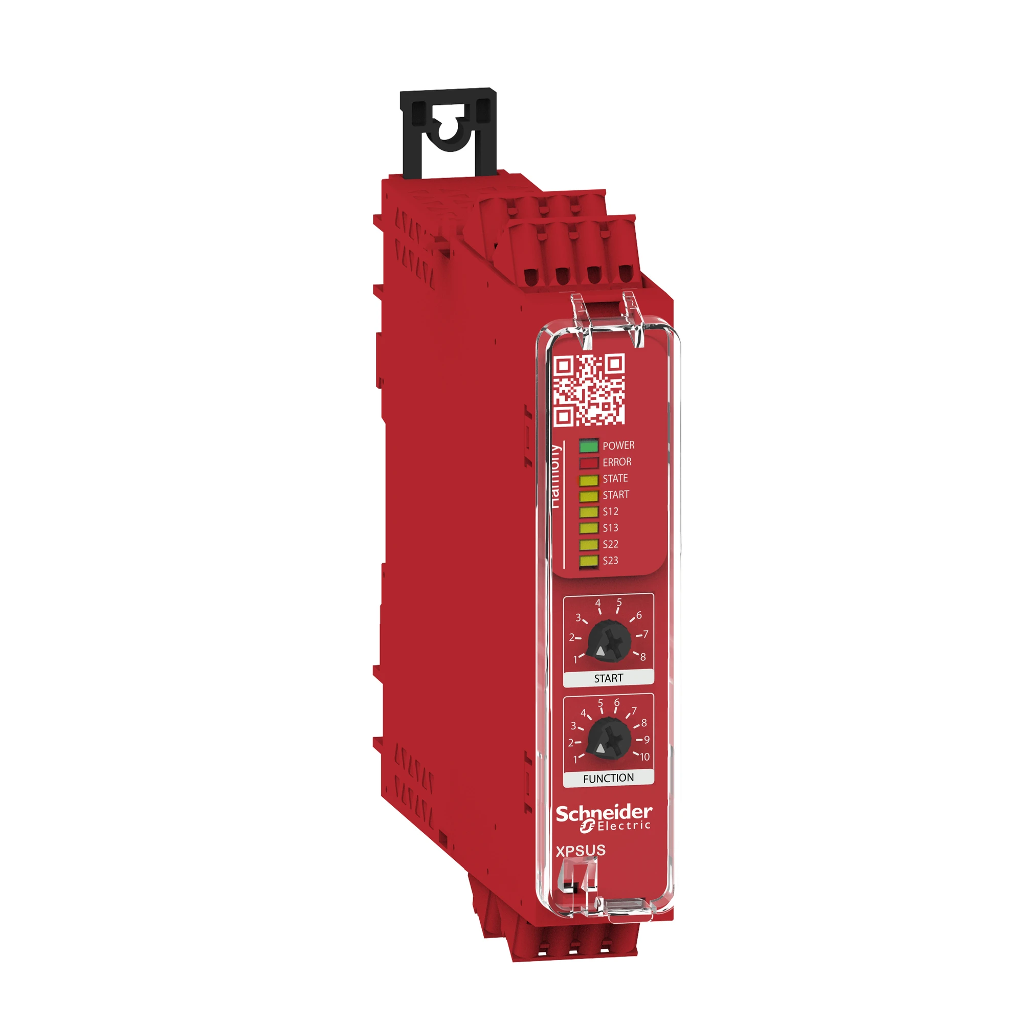Schneider Electric XPSUS12AC Safety relay, Harmony XPSU, 10 functions, 2 channels, PLe/Cat4/SIL3, 2S, Diagnostics, 24VAC/DC, spring-cage (img_001)