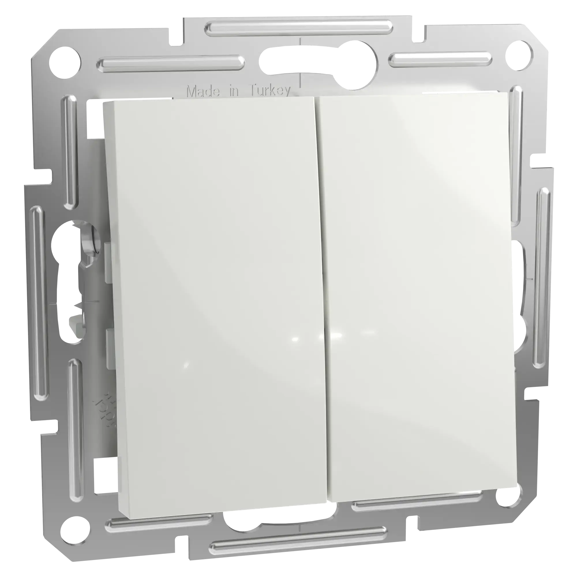 Schneider Electric EPH1170121D Double Push Button flush-mounted, white, Asfora (img_002)