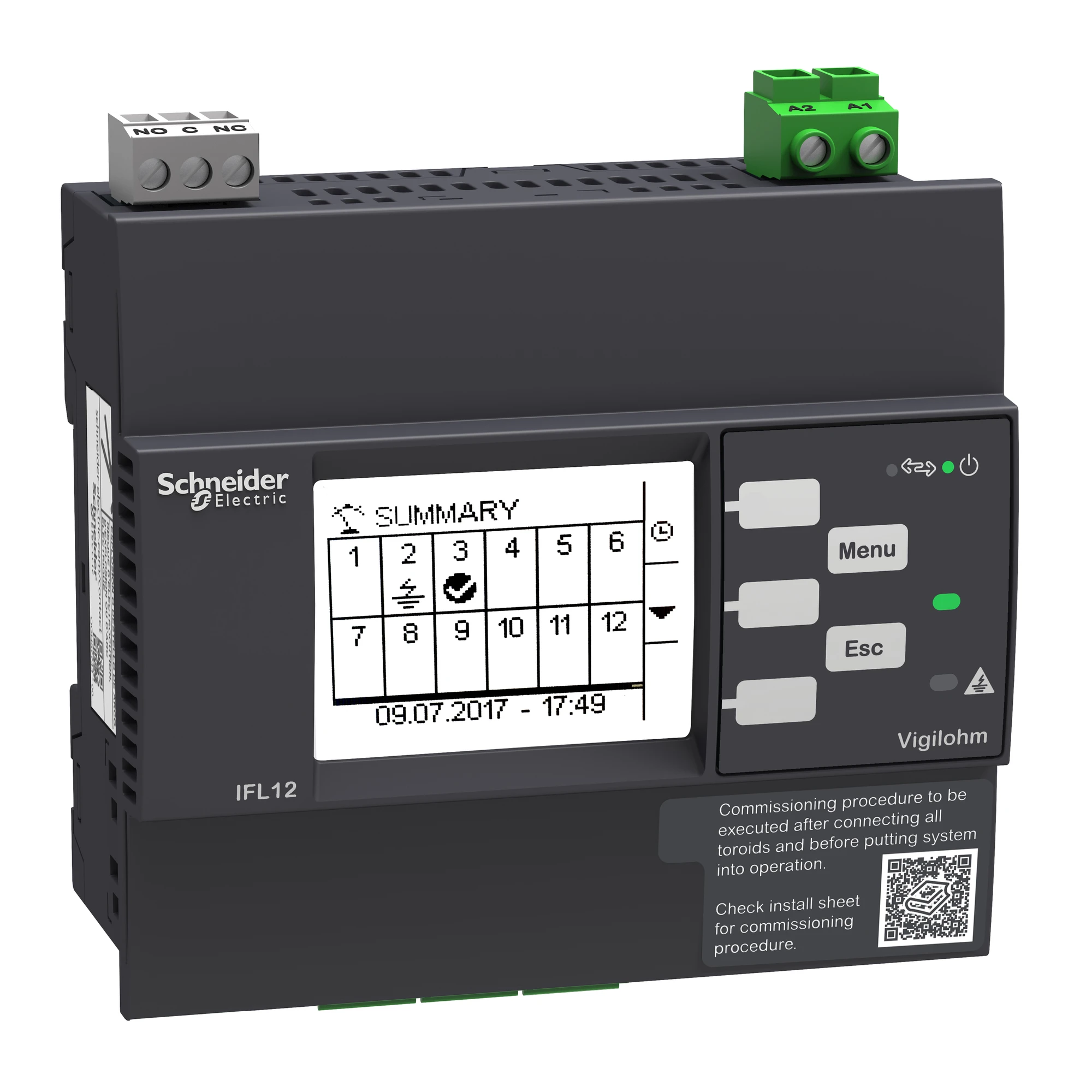 Schneider Electric IMDIFL12C VIGILOHM 12-channel fault location device with Modbus - 100-440VAC/DC (img_001)
