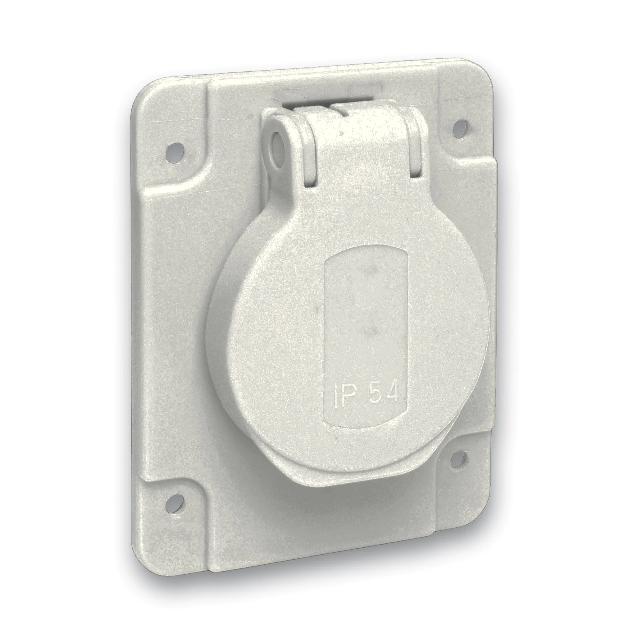 Schneider Electric PKS62G Schuko socket, grey, 2p+E, 10/16A, 250 V, for Germany, IP54, 65x85mm (img_001)