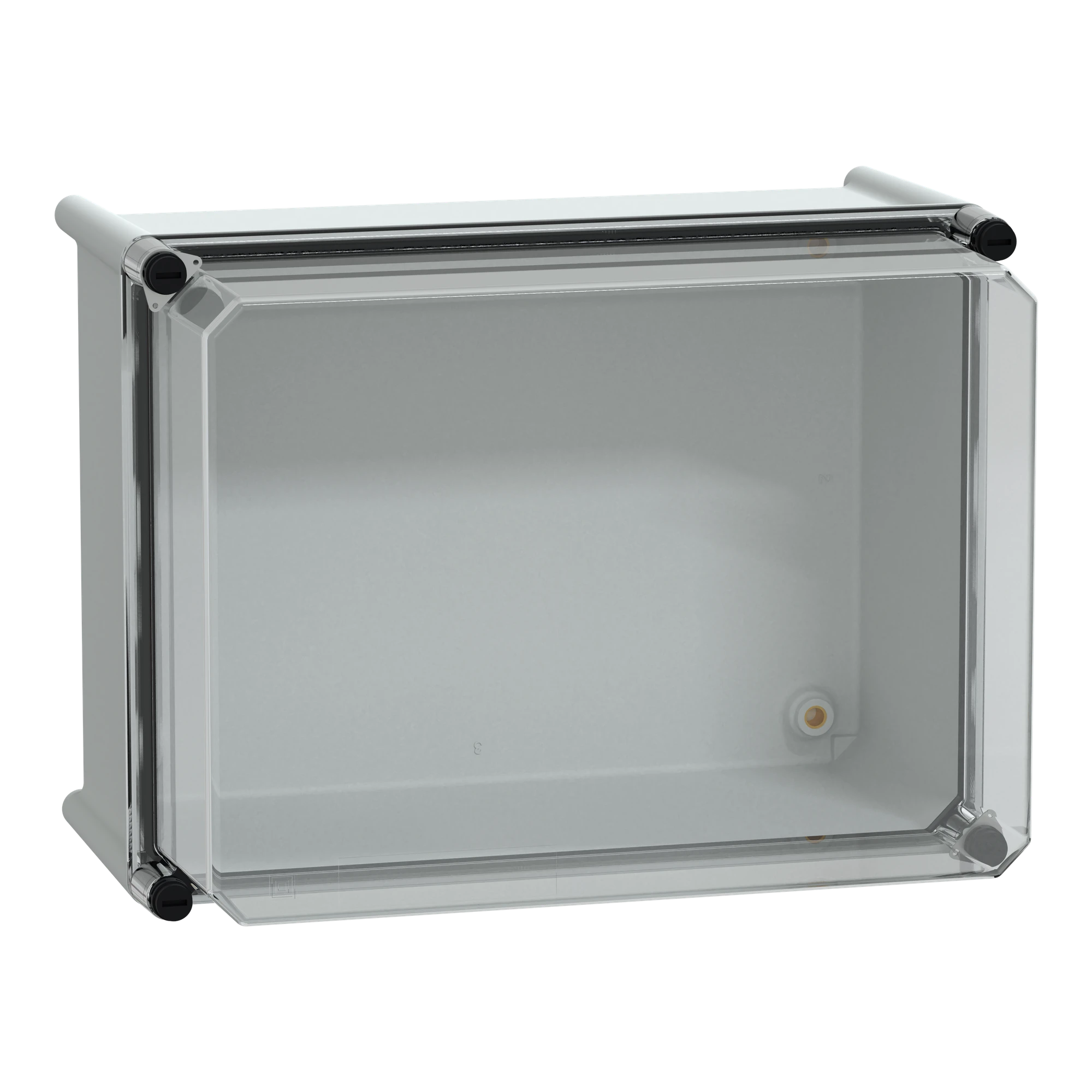 Schneider Electric NSYPLS2736AG Polyester Enclosure PLS Wall Mounting 270x360x230mm IP66, Transparent PC Cover (img_001)