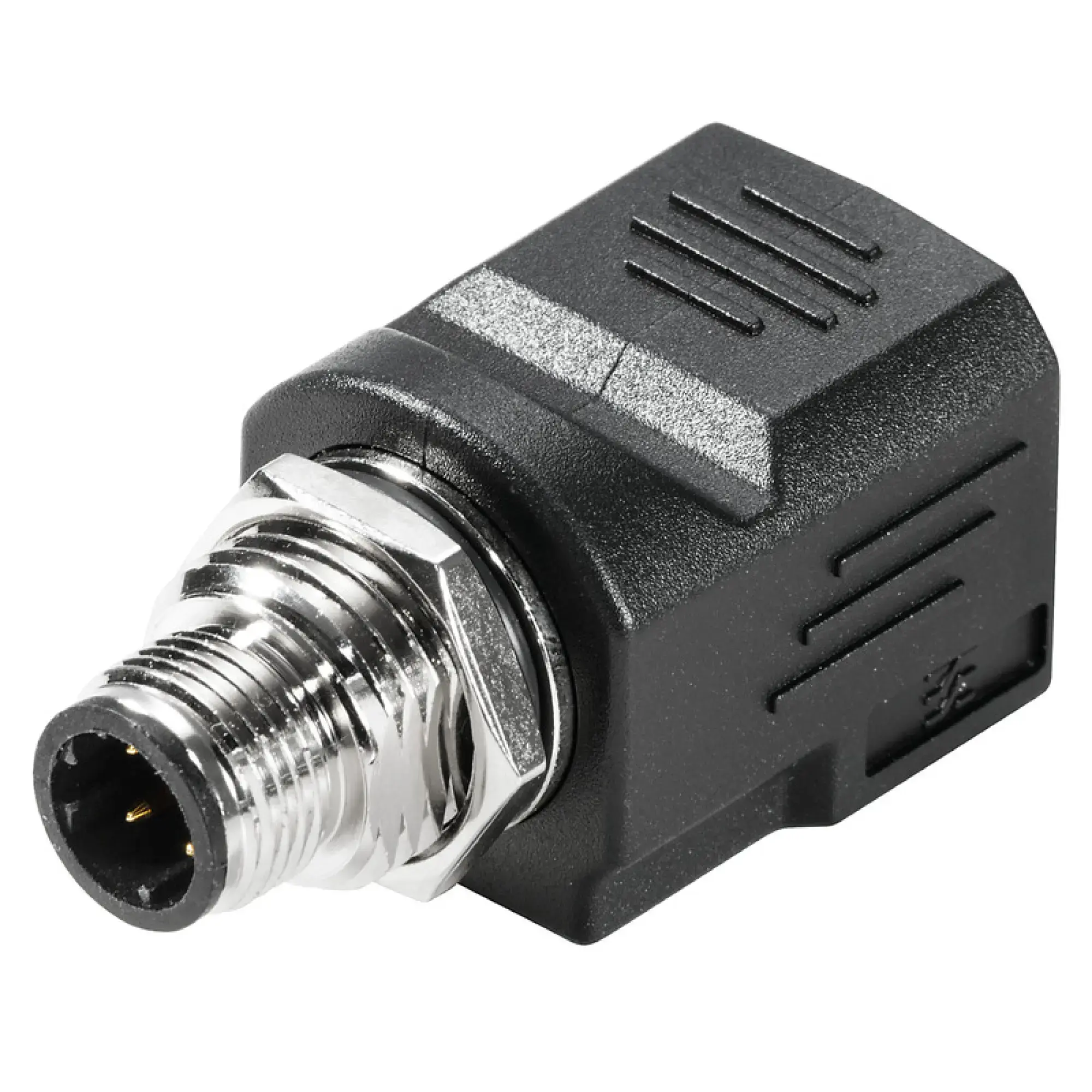 Weidmüller 1514970000 RJ45 plug adapter, IP67, Connection 1: RJ45 180°, Connection 2: M12, Shielding: Yes (img_001)