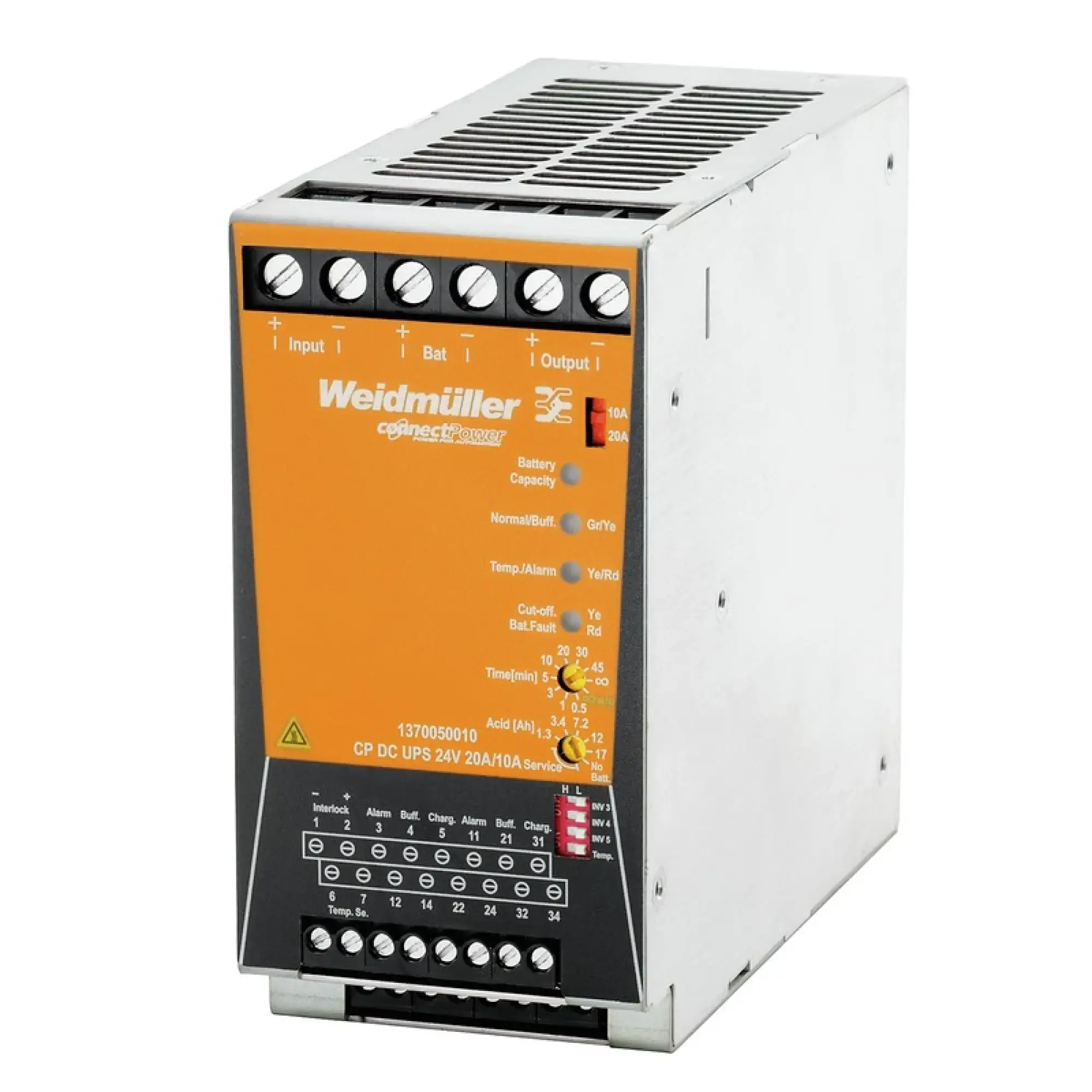 Weidmüller 1370050010 UPS control modules, 24 V DC ± 1 %, 20 A @ 60 °C (img_001)