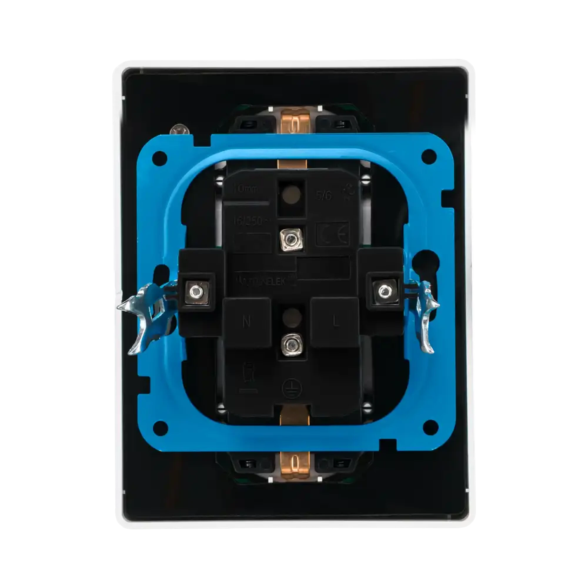 ION INDUSTRIES 10.300.616 Wall socket Half-Mounted 2-gang USB A + USB C Matt Black (img_004)