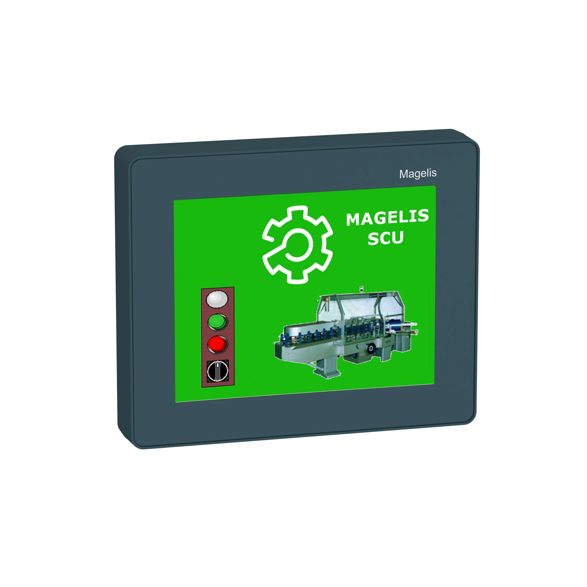 Schneider Electric HMIS65W 3.5", small touchscreen display, front module, color LED TFT-LCD, neutral (img_001)