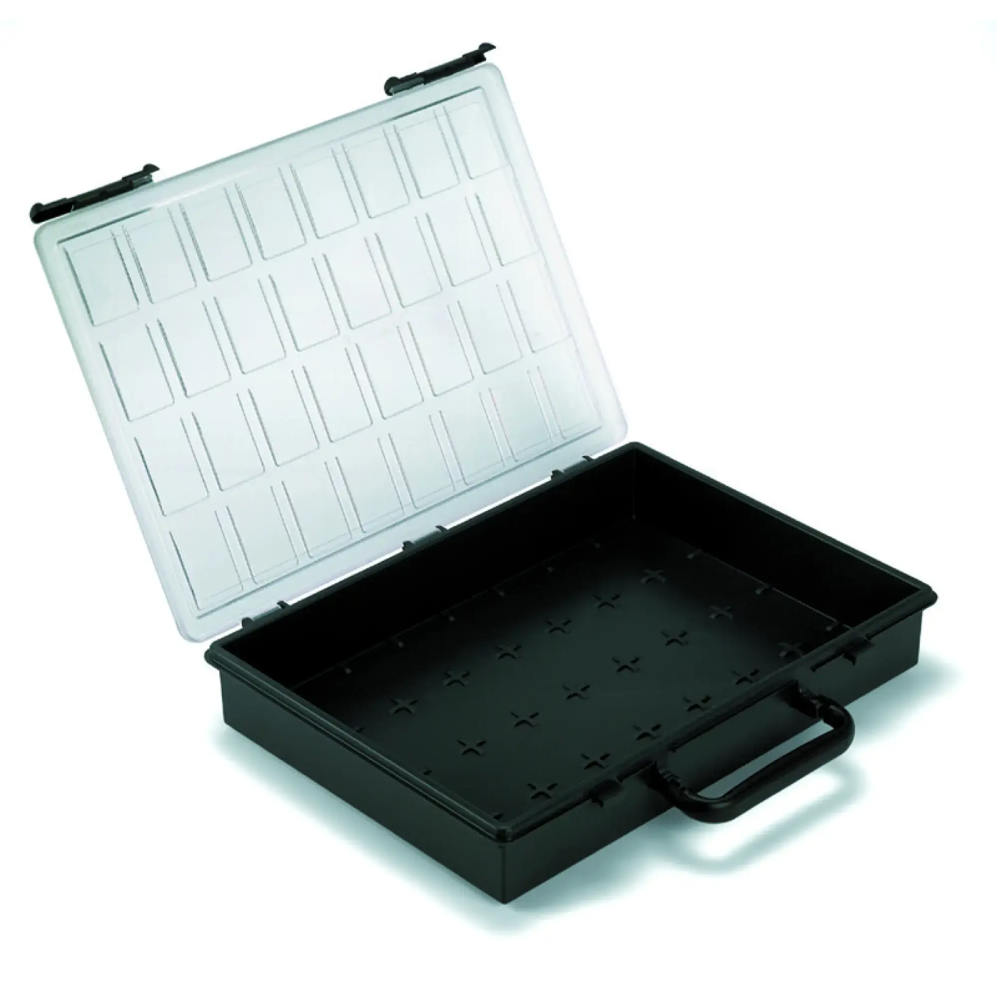 Weidmüller 9028860000 Assortment box (empty), Width: 338 mm, Height: 56 mm, Depth: 261 mm, Cover material: Polycarbonate (img_001)
