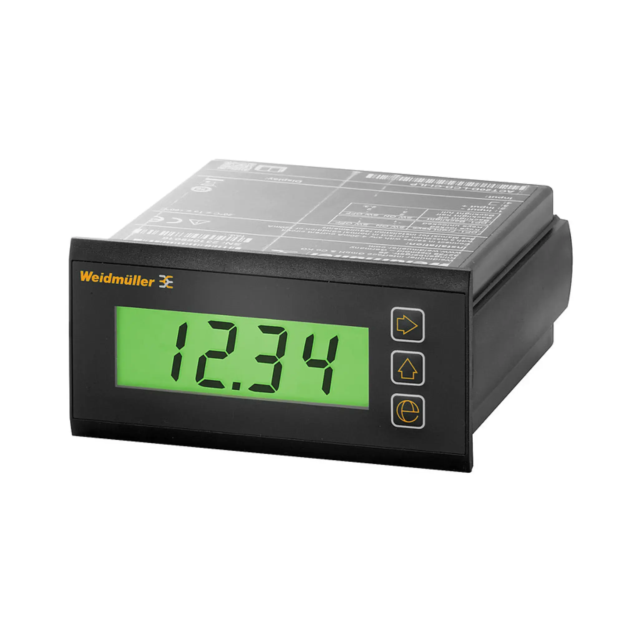 Weidmüller 2920000000 Display, Input : 4-20 mA, (loop powered), HART® transparency, Output : Display, Voltage supply: Loop powered, via 4…20 mA input (img_001)