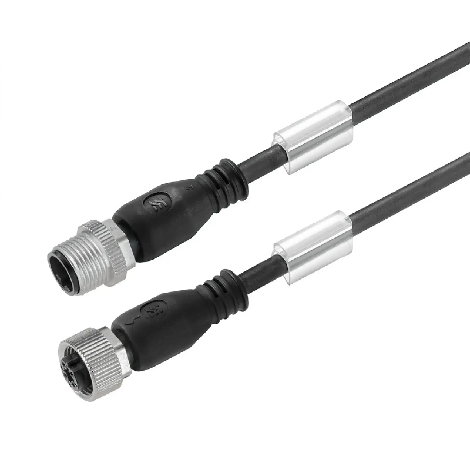 Weidmüller 1011971000 Sensor-actuator Cable (assembled), Connecting line, M12 / M12, Number of poles: 5, pin, straight - socket, straight, LED: No, Cable length: 10 m, Shie (img_001)