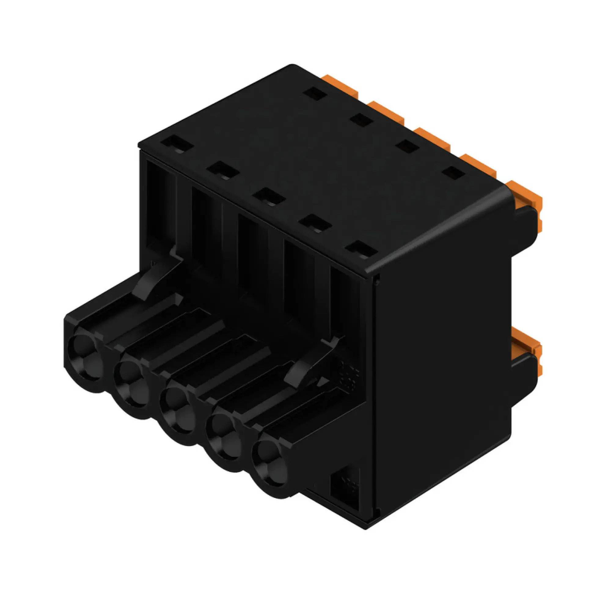 Weidmüller 1000890000 PCB connector (wire connection), 320 V, 20.8 A, Pitch in mm: 5.08, 3.31 mm², Number of poles: 5, PUSH IN with actuator, Box (img_001)