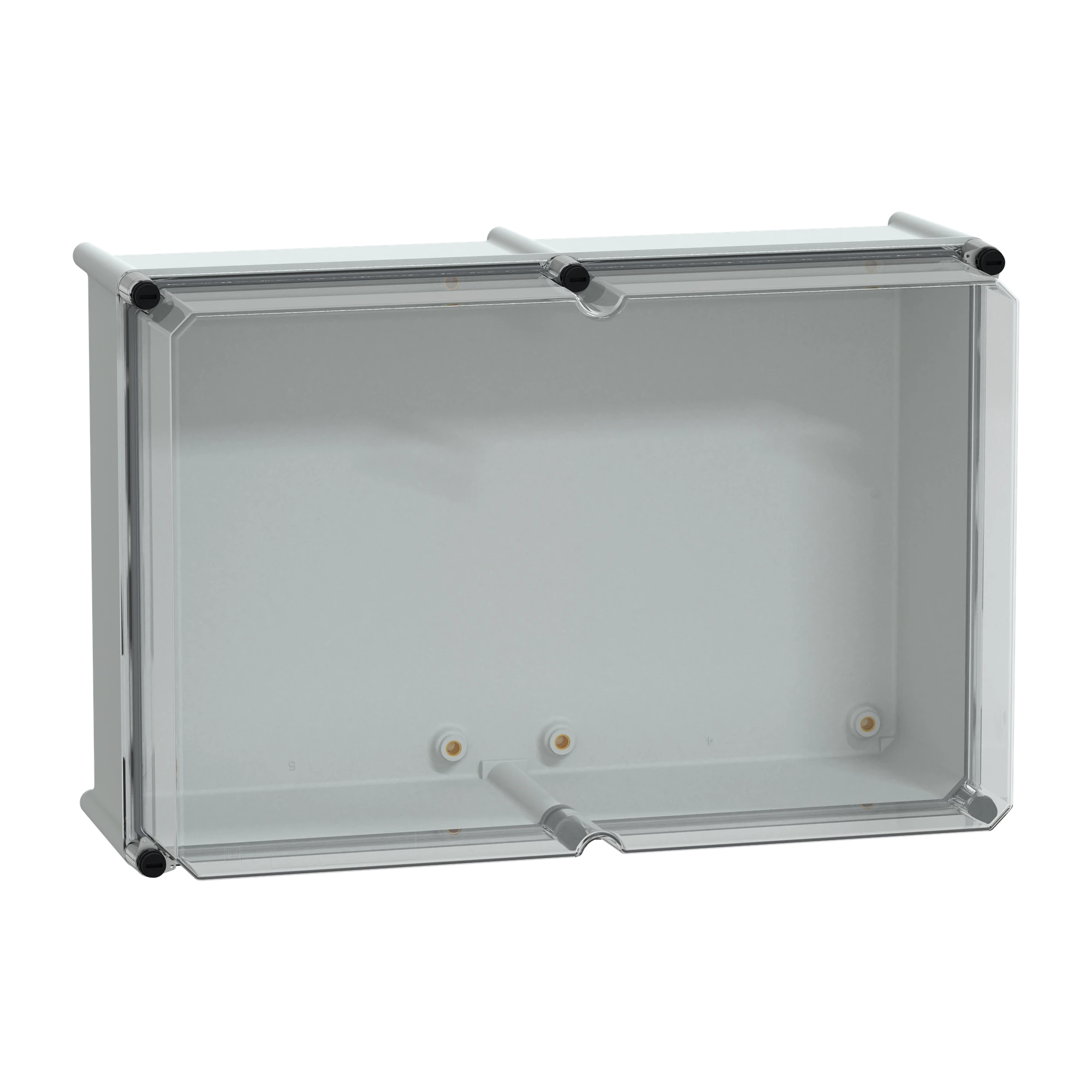 Schneider Electric NSYPLS3654AG Polyester Enclosure PLS Wall Mounting 360x540x230mm IP66, Transparent PC Cover (img_001)