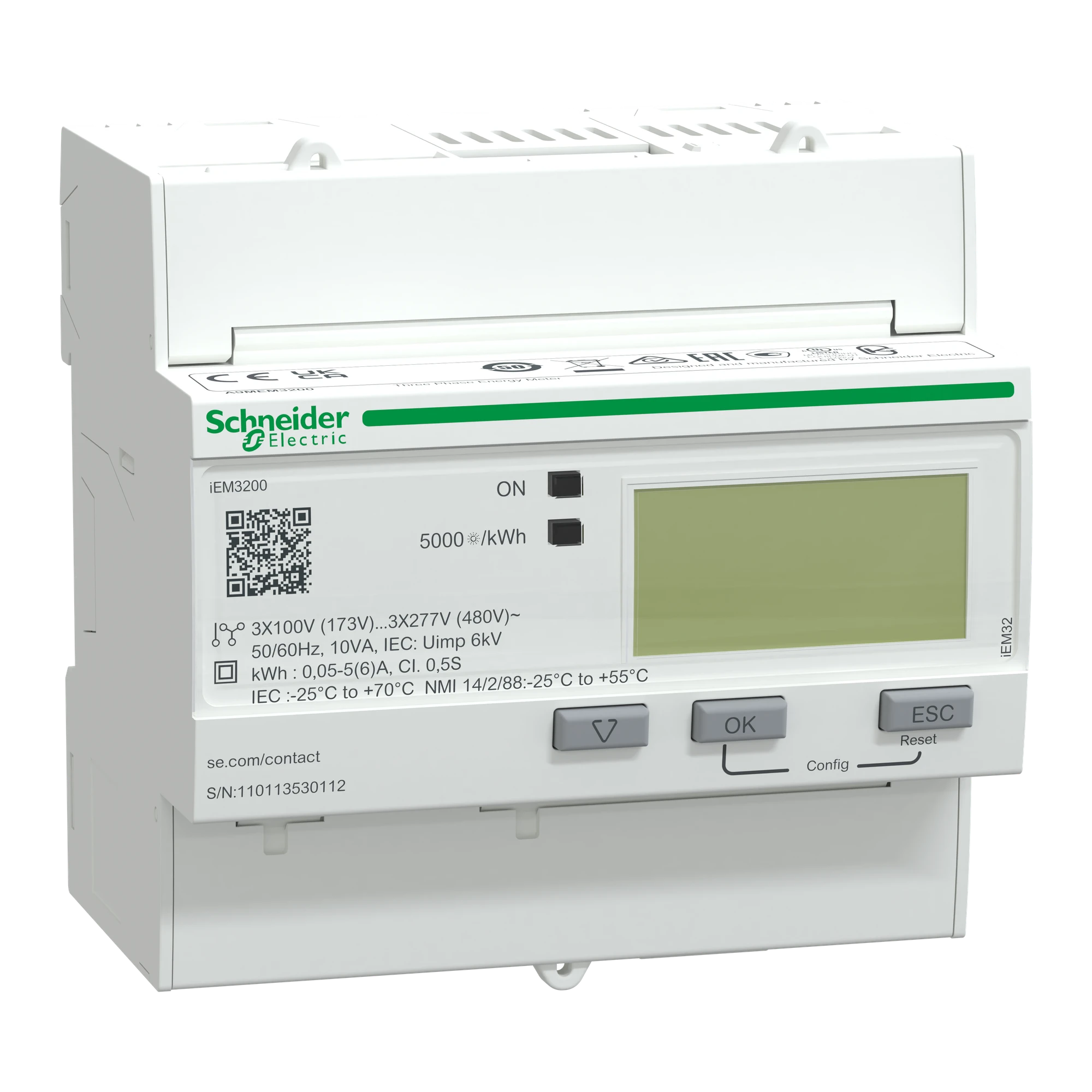 Schneider Electric A9MEM3200 Energy meter, 3-phase, 5A, with sub-meter (img_001)