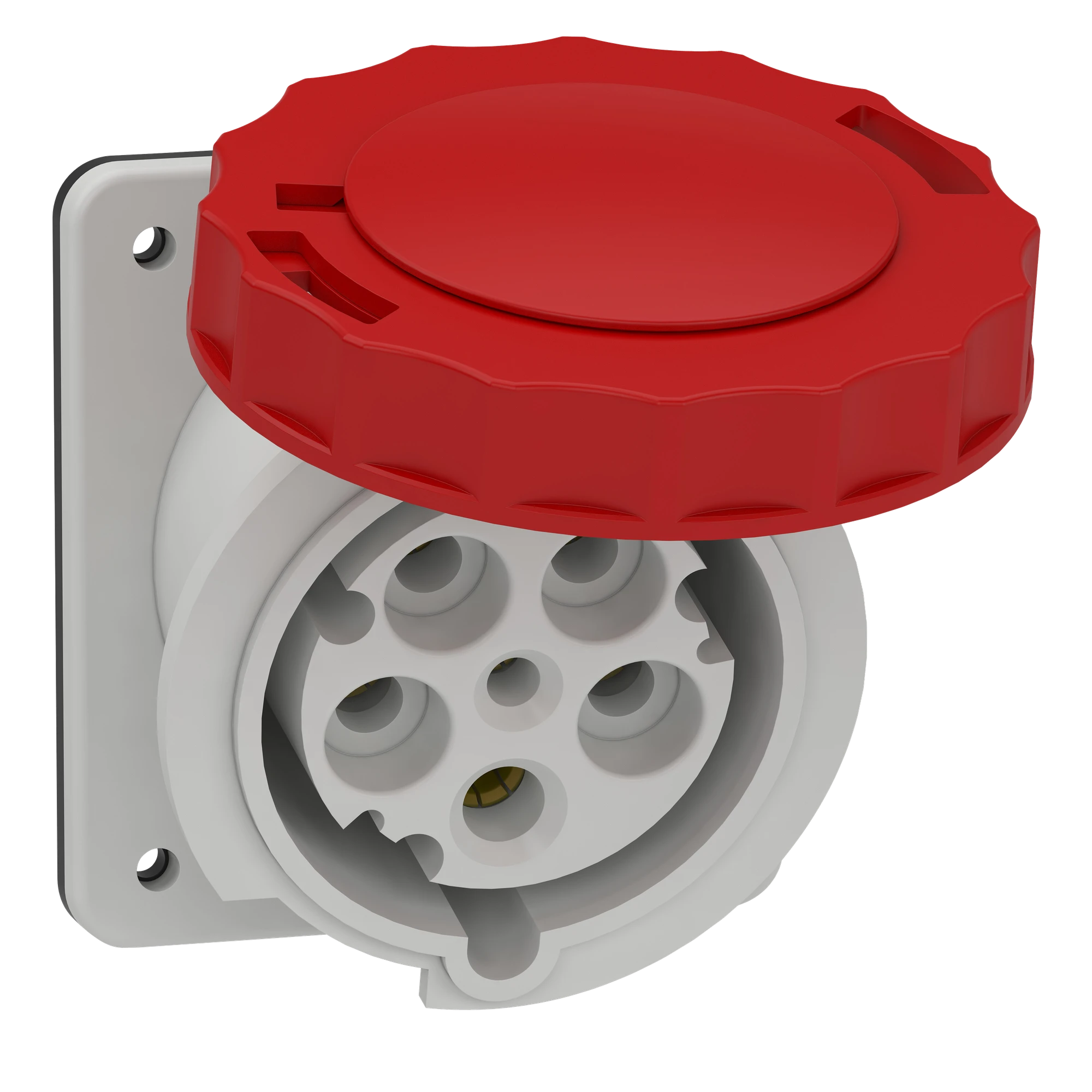 Schneider Electric 81283 Surface-mounted socket, 63A, 3p+N+E, 380-415 V AC, IP67 (img_001)