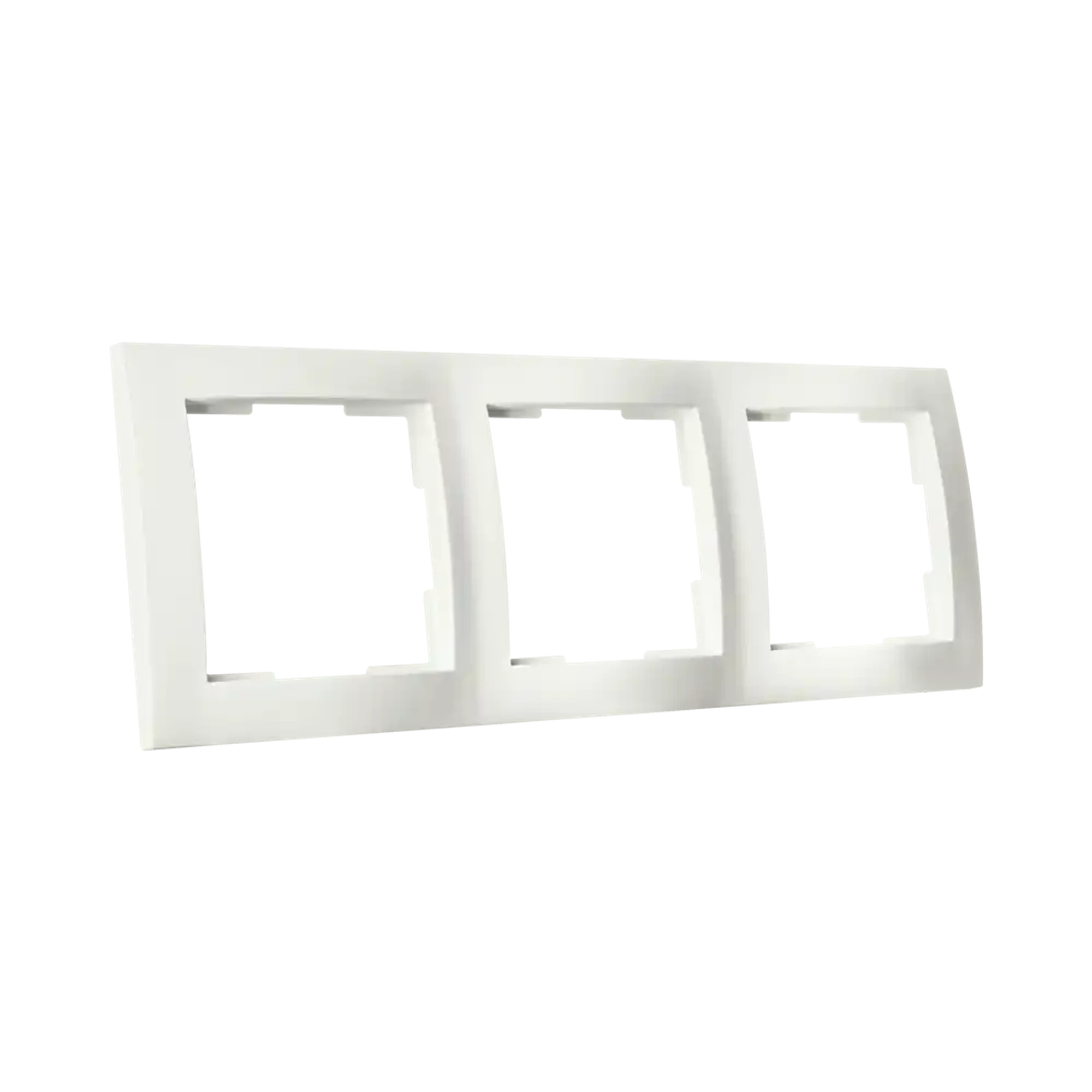 ION INDUSTRIES 80.302.315 3-gang cover frame E1 Matt Alpine White (img_003)