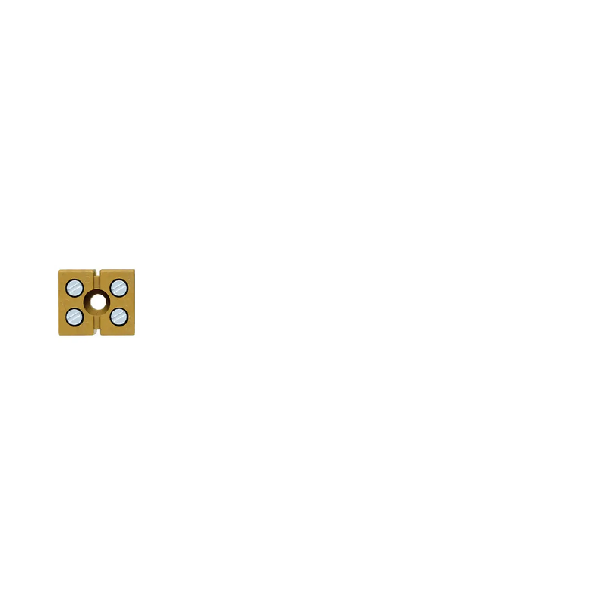 Weidmüller 0273820000 Single- and multi-pole terminal strip, Screw connection, medium yellow, 2.5 mm², 24 A, 400 V, Number of connections: 4, Number of levels: 1, 5VA, KrG (img_001)