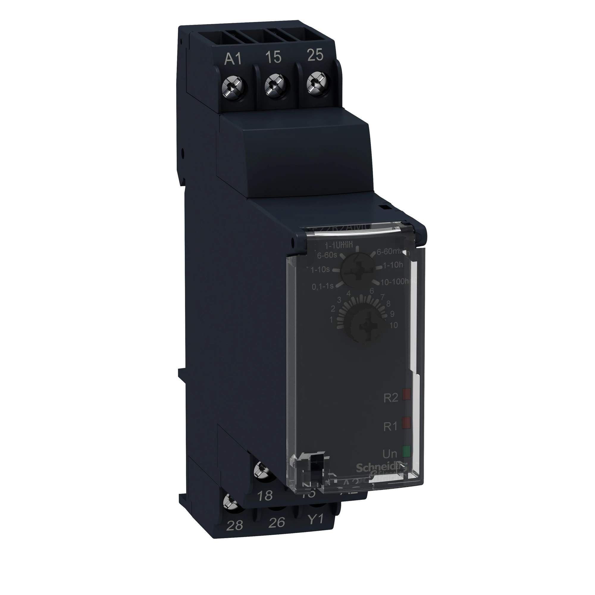 Schneider Electric RE22R2AMU Response delay, 0.1 s-100 h, 24 VDC/24-240VAC, 2 W (img_001)