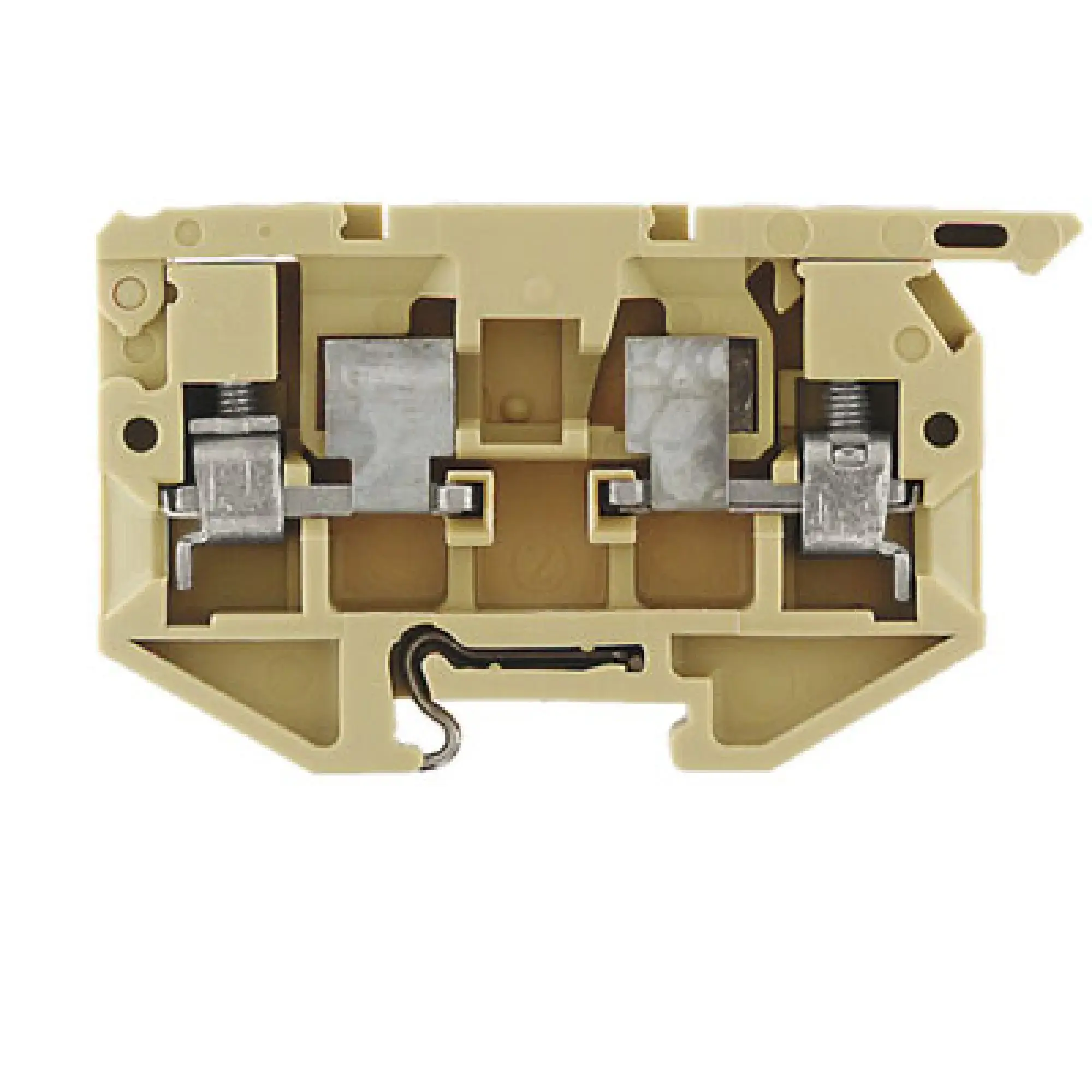 Weidmüller 0376860000 Fuse terminal, Screw connection, beige, 4 mm², 6.3 A, 500 V, Number of connections: 2, Number of levels: 1, TS 15 (img_001)