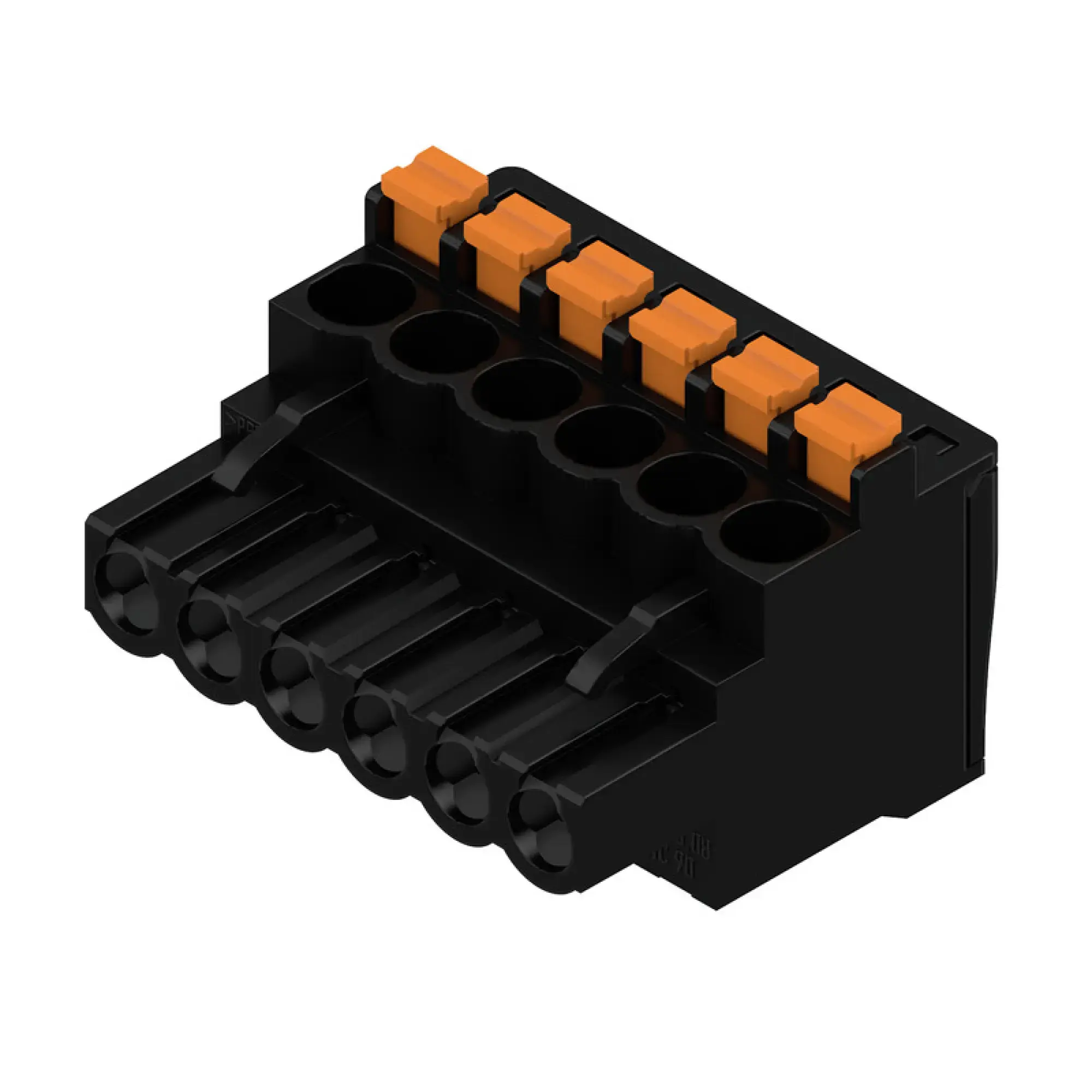 Weidmüller 1000070001 PCB connector (wire connection), 320 V, 24 A, Pitch in mm: 5.08, 3.31 mm², Number of poles: 6, PUSH IN with actuator, Box (img_001)