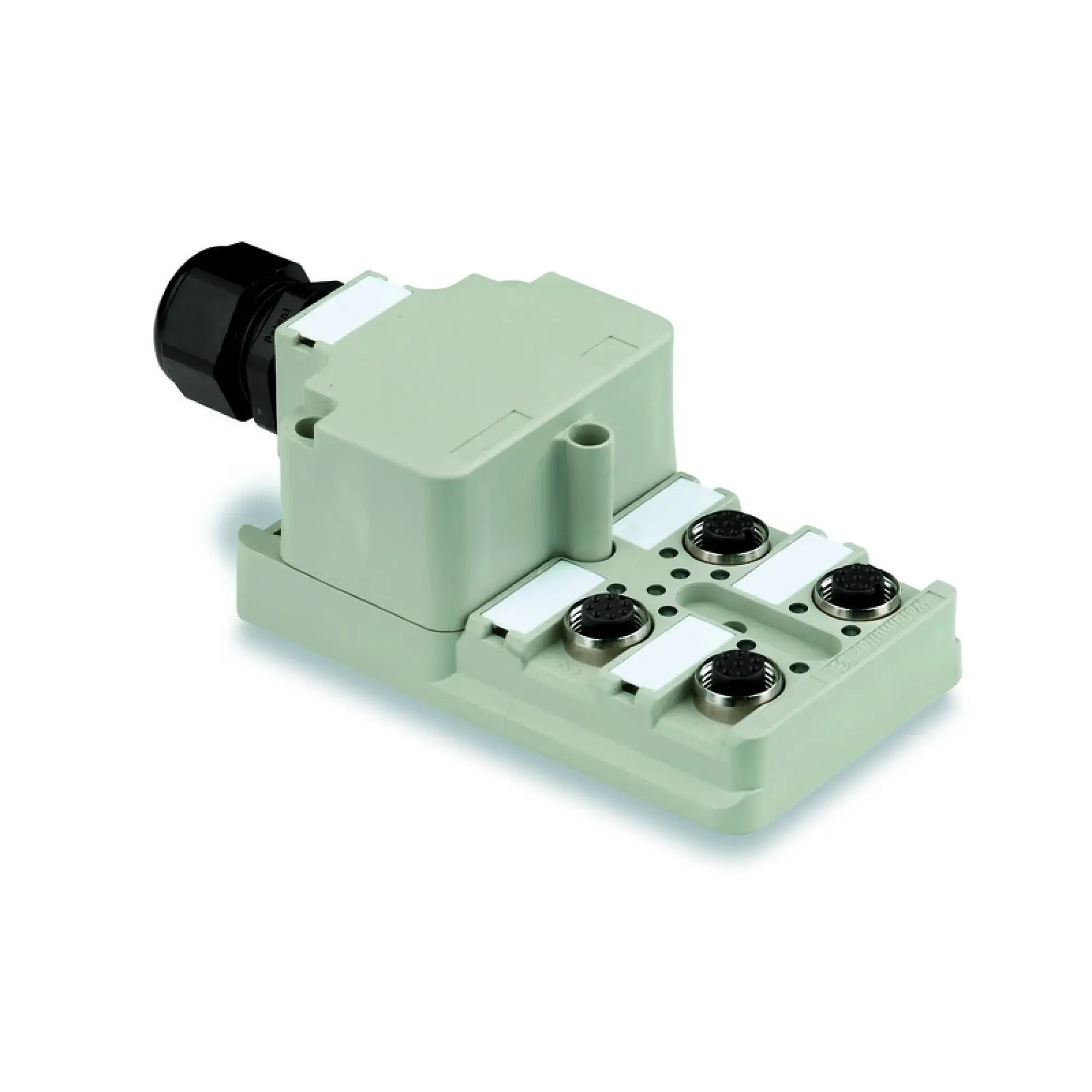 Weidmüller 1705920000 Sensor-actuator passive distributor (without cable), Hood distributor, M12, 30 V, A-coded, LED: Yes, LED initiator: Yes, Wiring type: PNP (img_001)